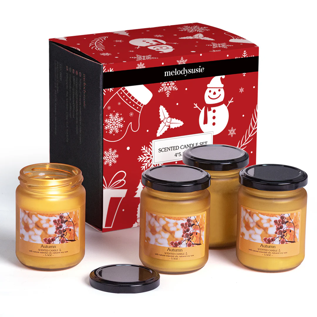 Christmas Holidays Gift Seasonal Scented Candle Set - Image 6