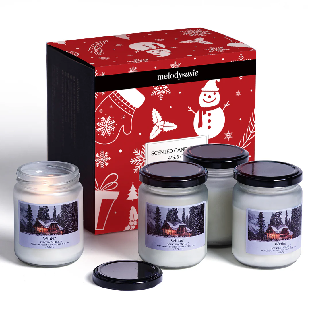 Christmas Holidays Gift Seasonal Scented Candle Set - Image 7