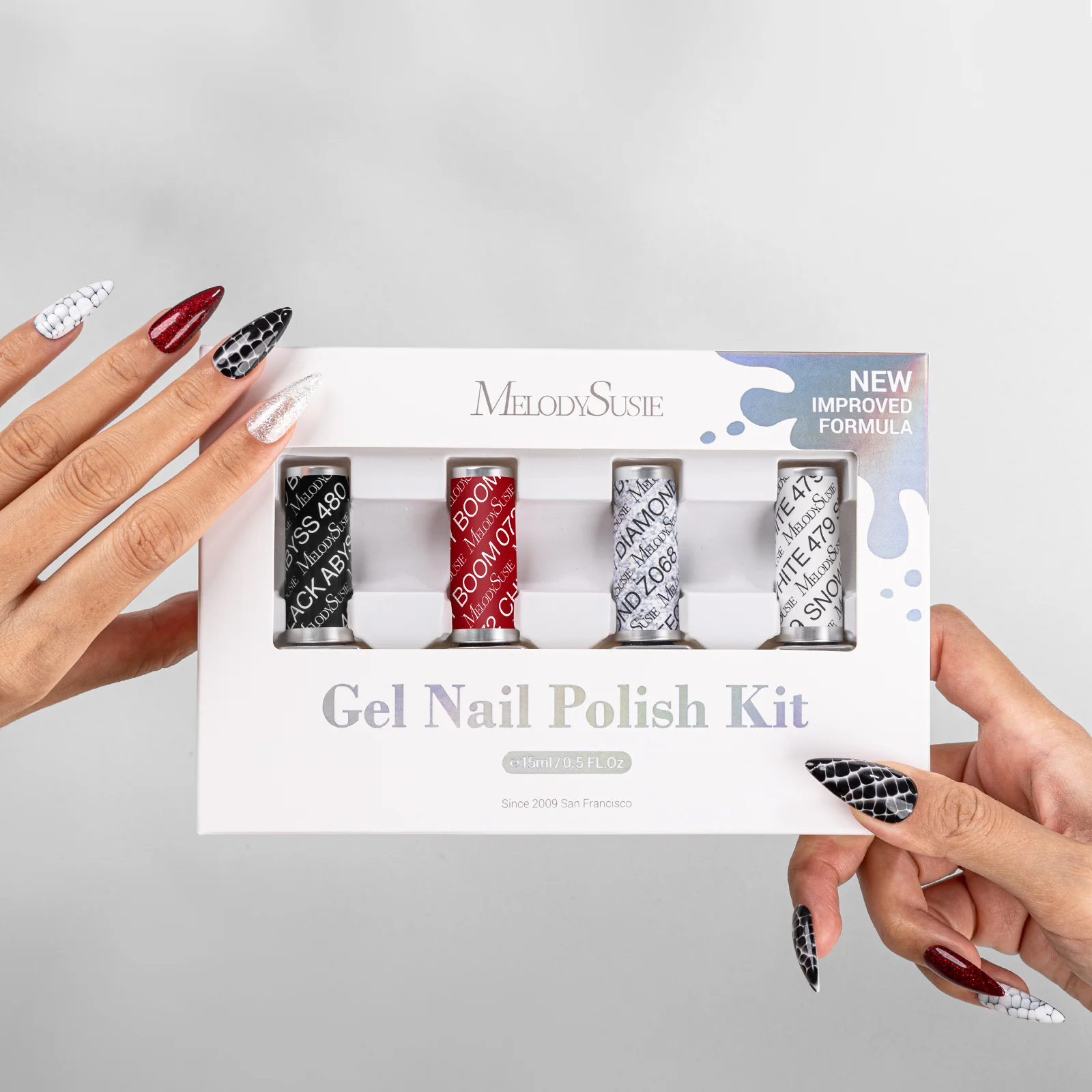 City Walk 15ml TPO-Free Thick Gel Nail Polish - 4Pcs - Image 6