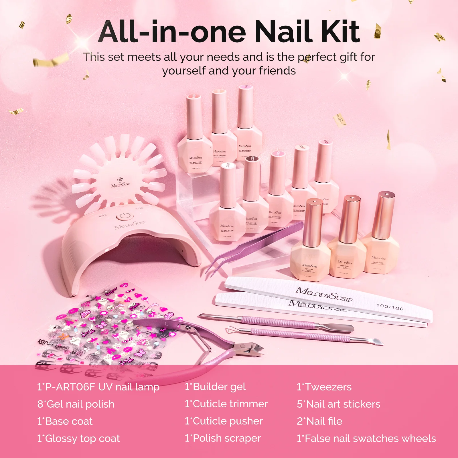 Gel Nail Polish Kit with UV Light P-ART06F - US ONLY - Image 7