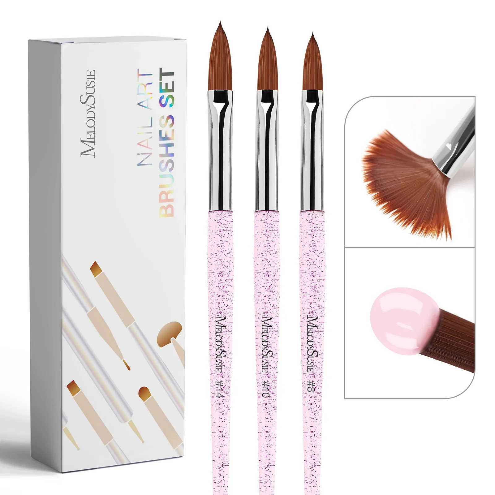Color Nail Art Brushes Set (6Pcs) - Image 12