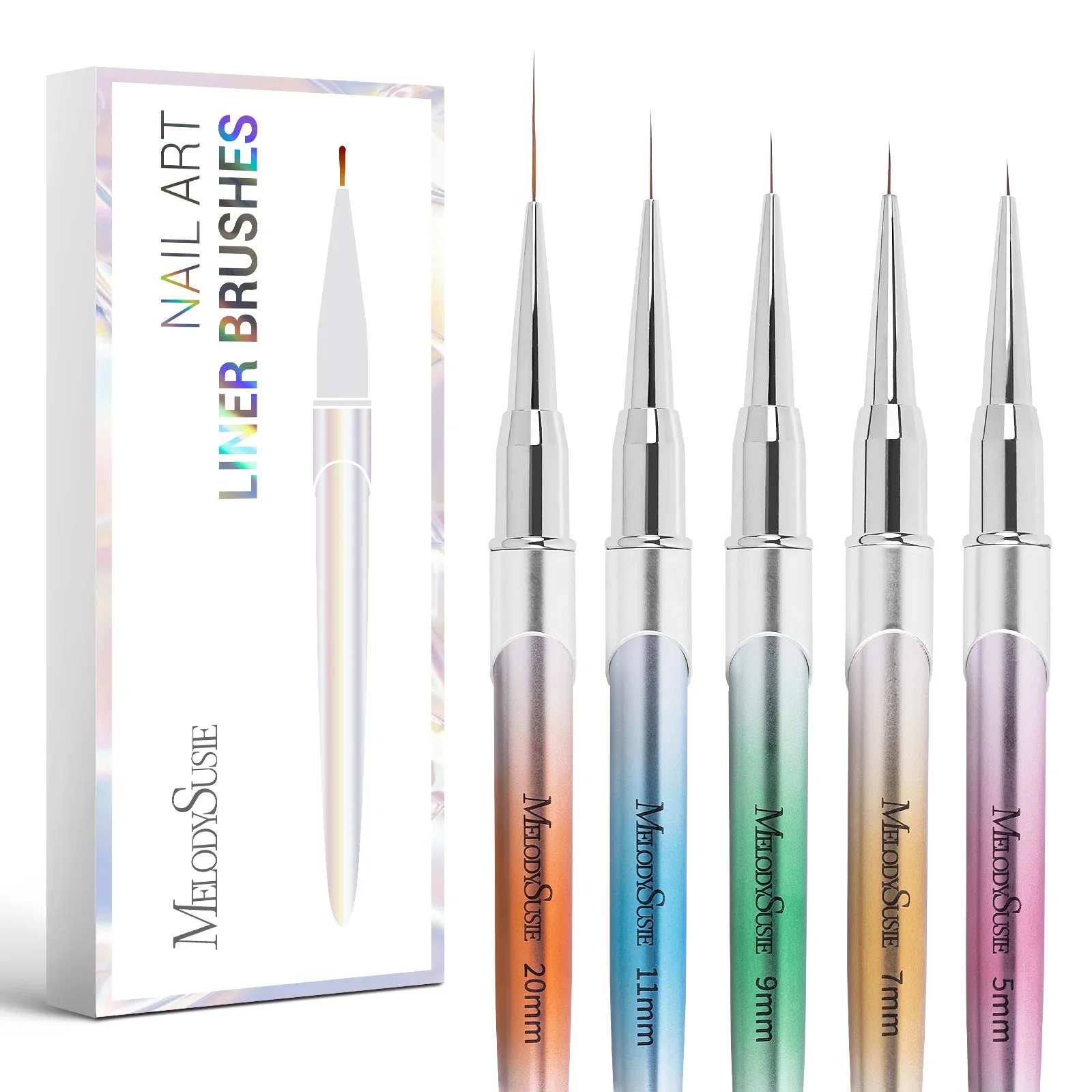 Color Nail Art Brushes Set (6Pcs) - Image 7