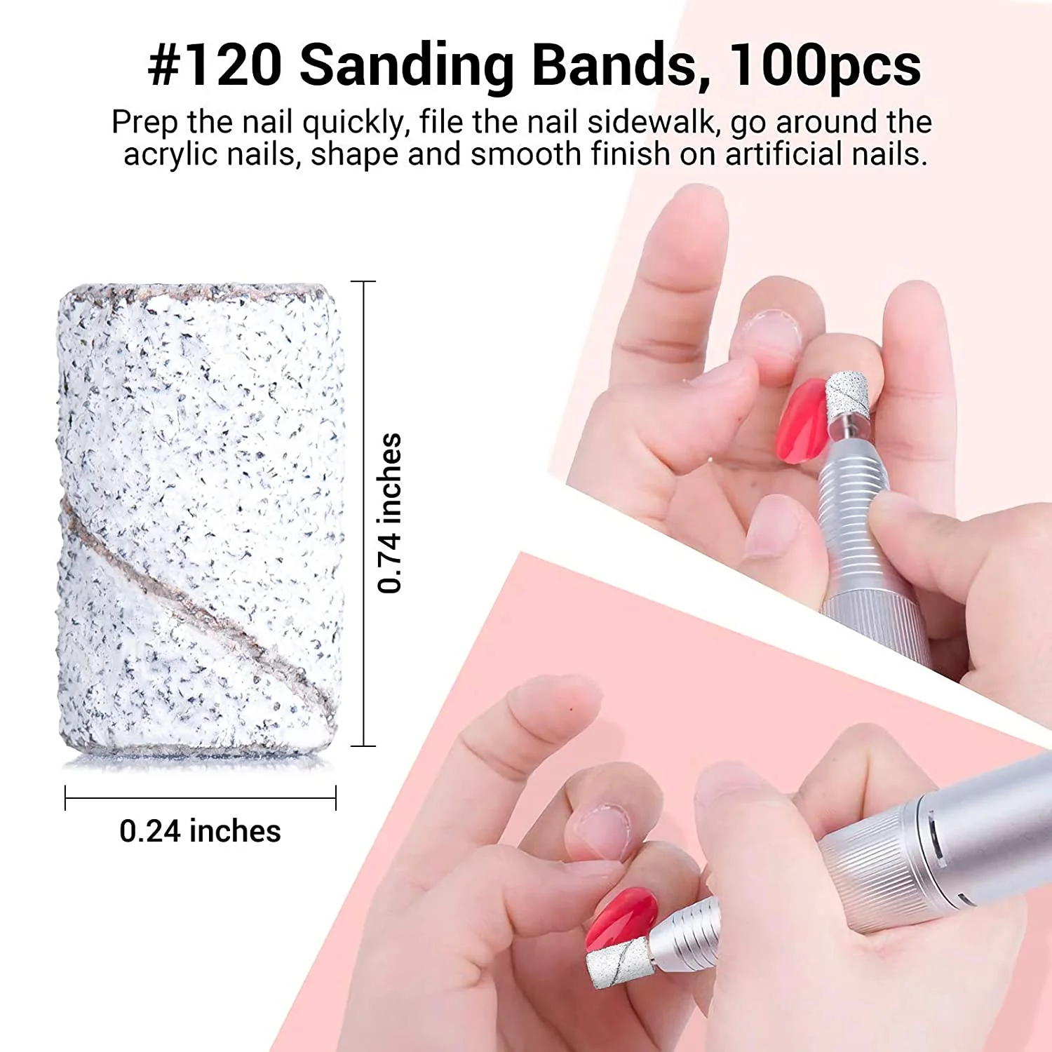 Colorful 300pcs Professional Sanding Bands - Image 3