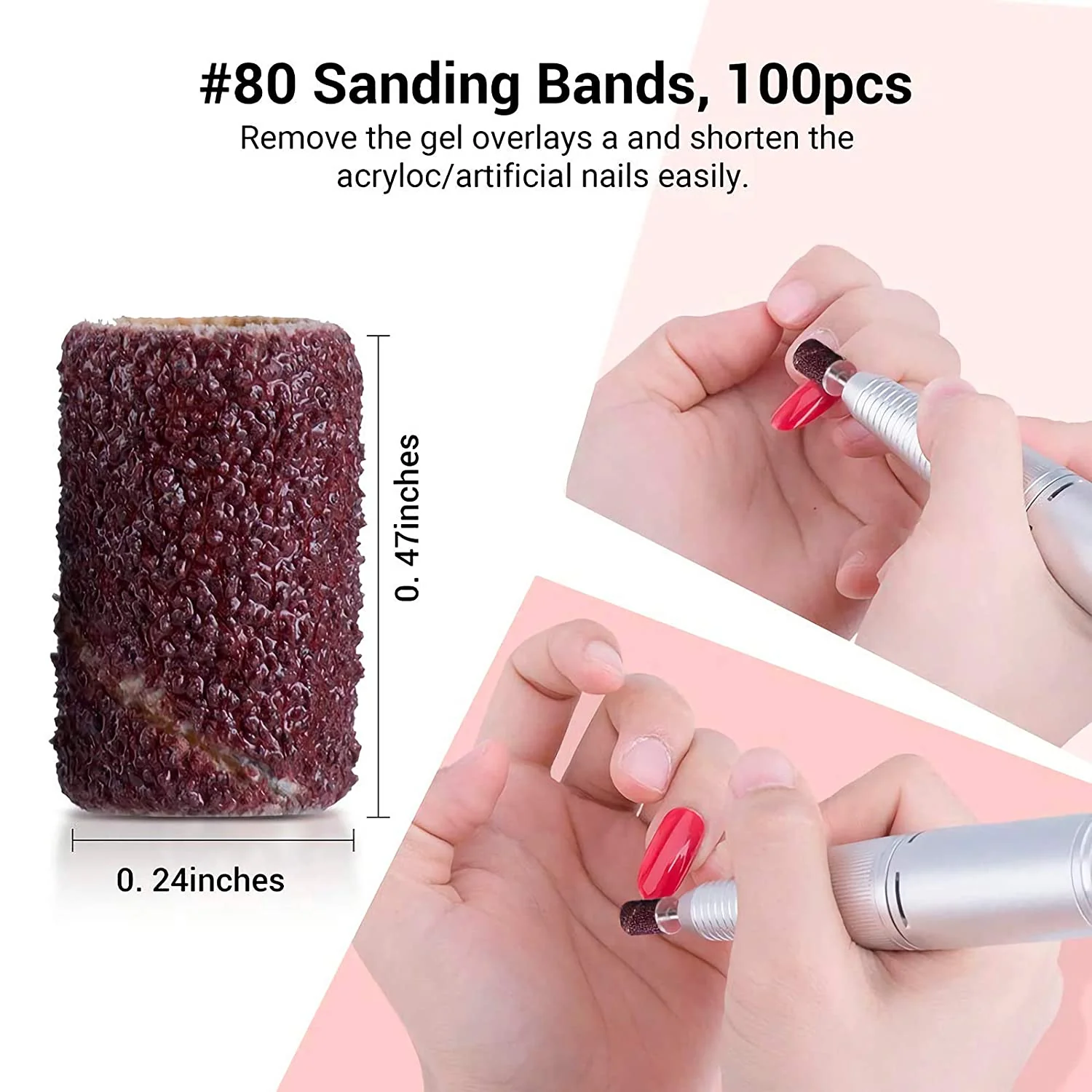 Colorful 300pcs Professional Sanding Bands - Image 4