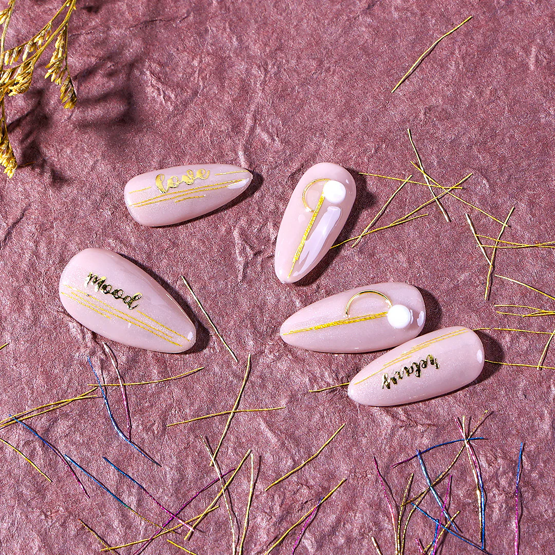 Colorful Silk Thread 3D Nail Decoration - Image 3