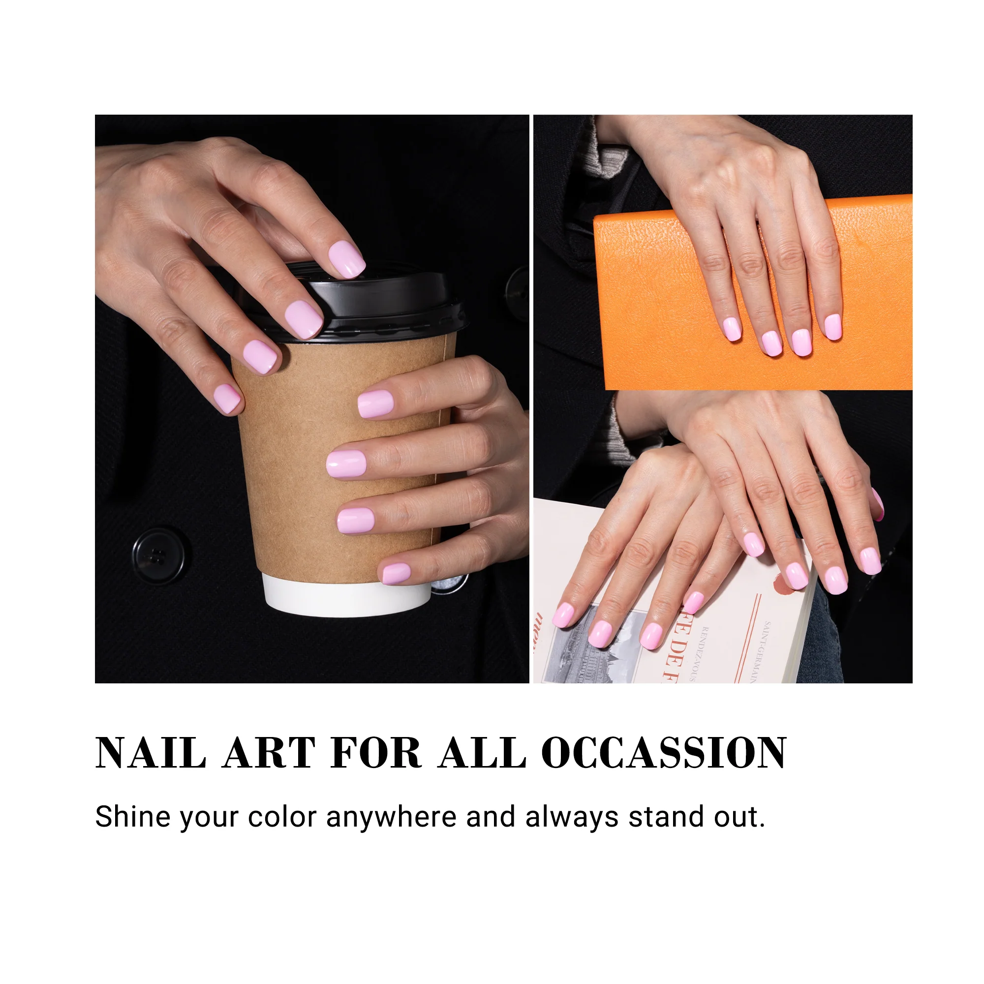 580 Cream Pink - TPO-Free Thick Gel Nail Polish(15ml) - Image 4