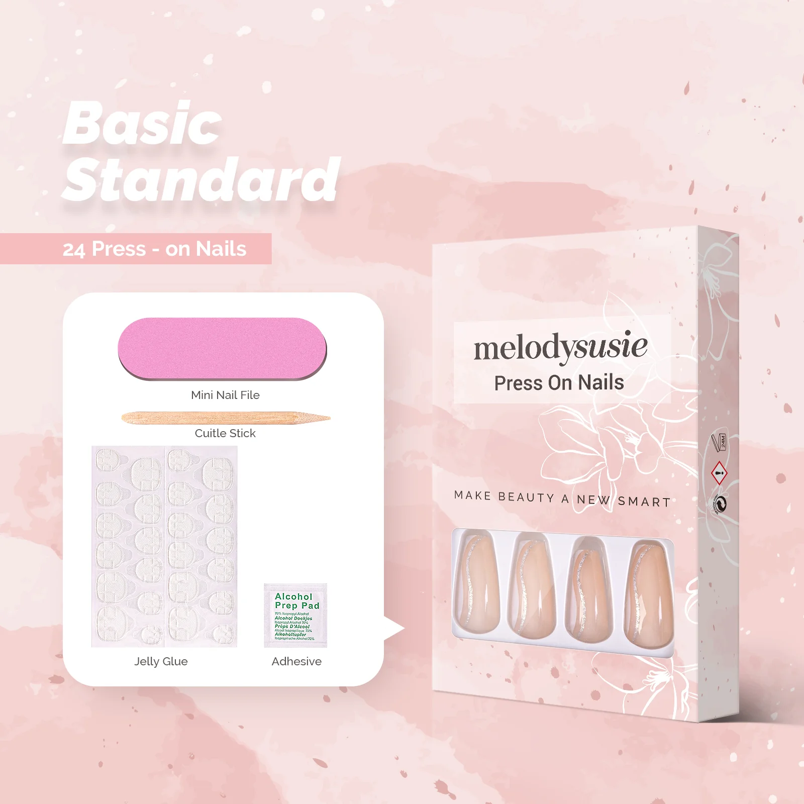 Crystal Clear Acrylic Press On Nails Kits - Image 3