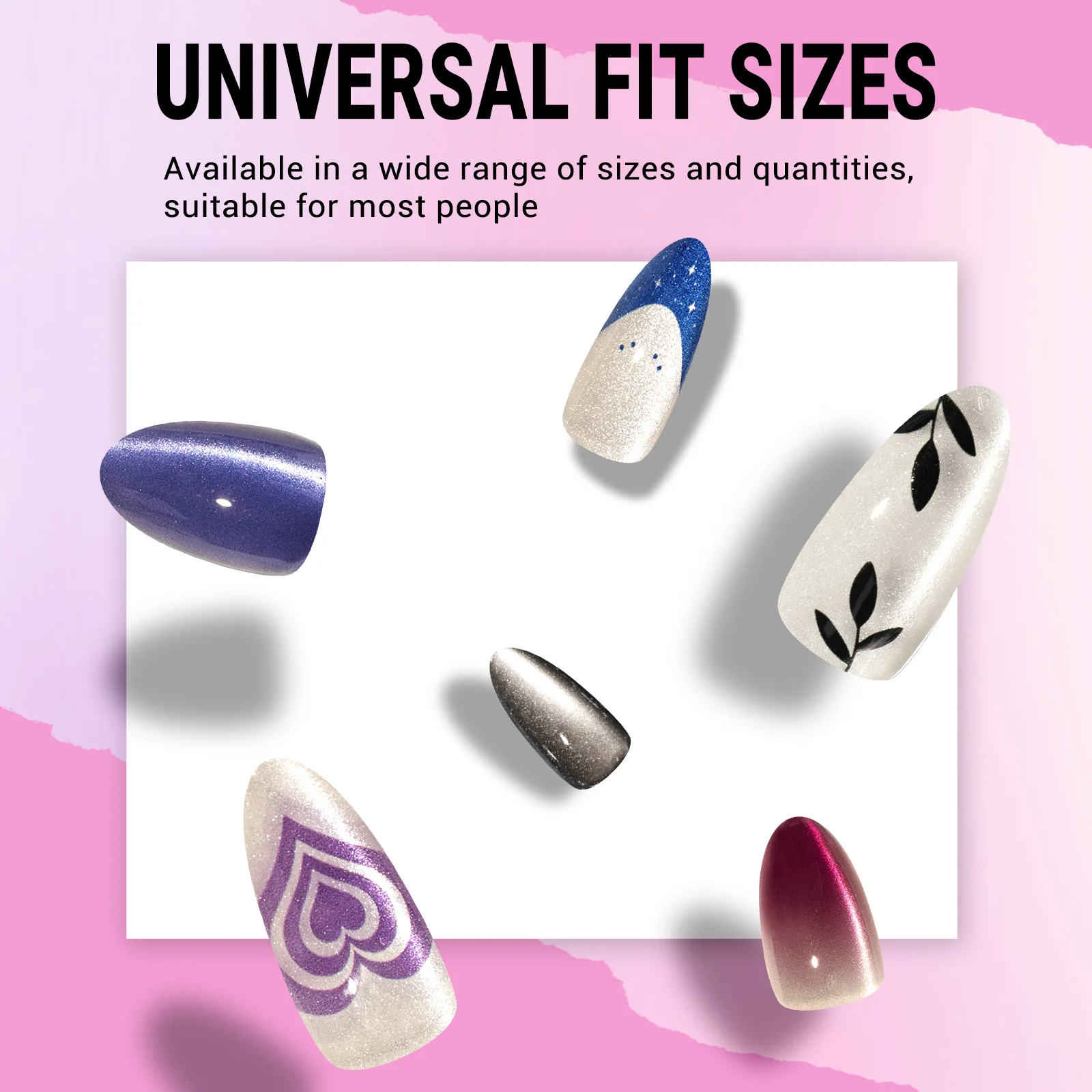 Crystal Purple Cat Eye Press On Nails Kit - US ONLY - Image 6