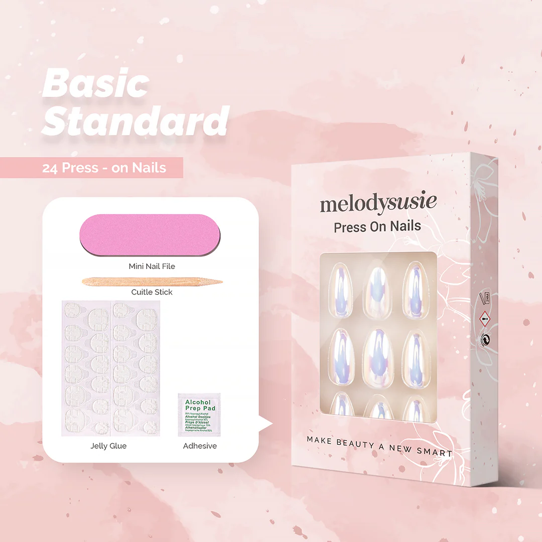 Dazzling Shell Acrylic Press On Nails Kits - Image 3