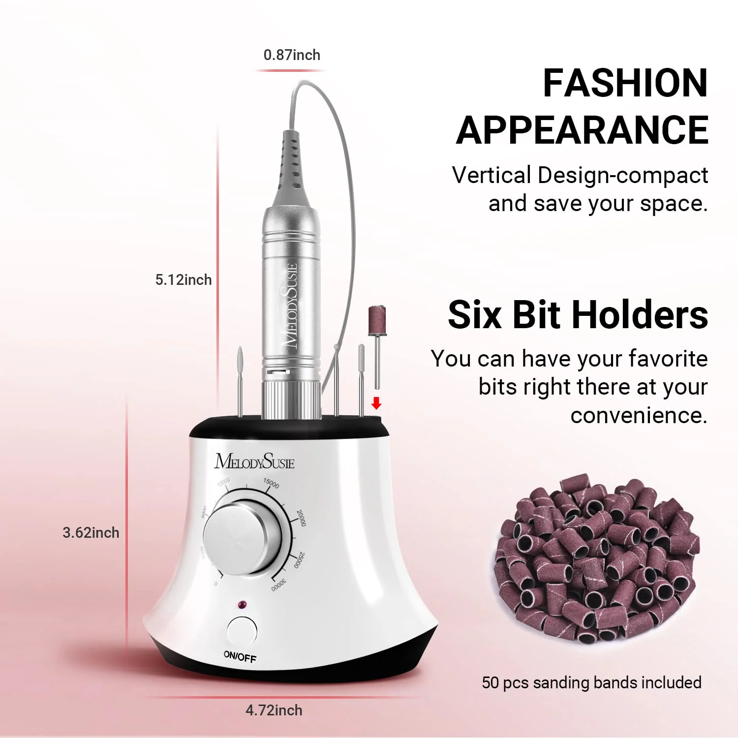 Scarlet(SC320I) Electric Nail Drill 30,000RPM - Image 2