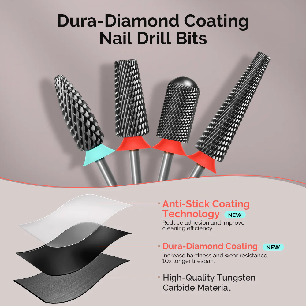 Dura-Diamond Coating Tungsten Carbide Nail Drill Bit - Image 8