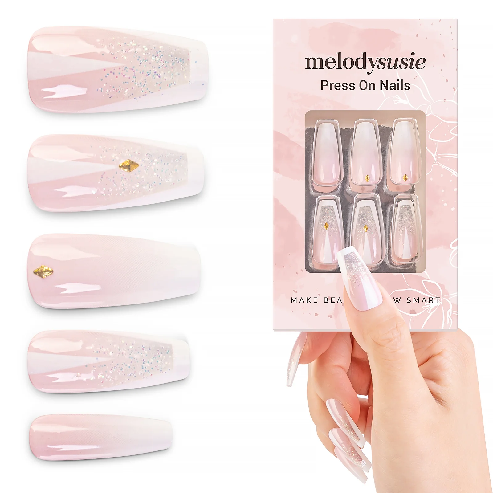 Elegance Acrylic Press On Nails Kits
