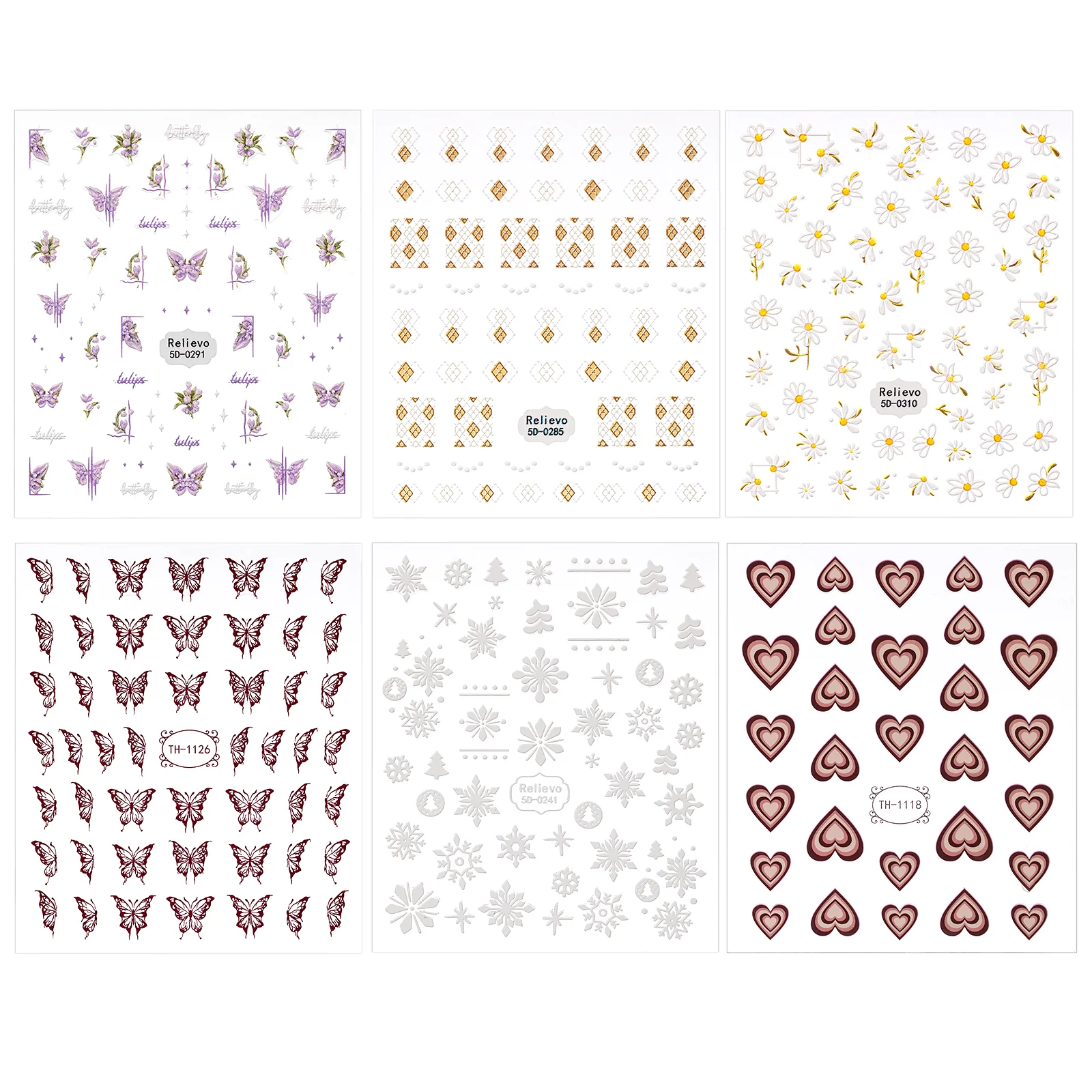 F/W Themed Nail Art Stickers