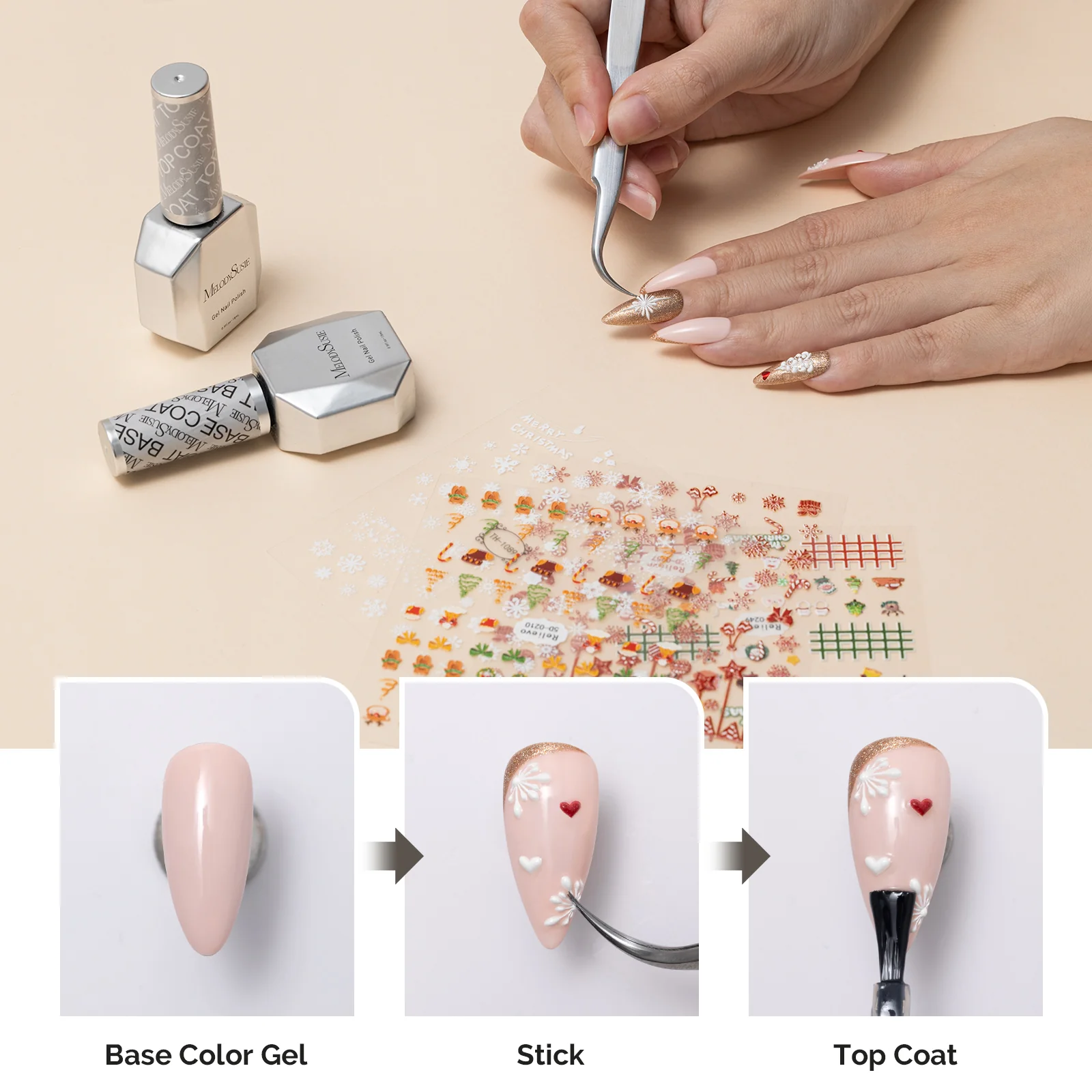 Christmas Nail Art Stickers - Image 4