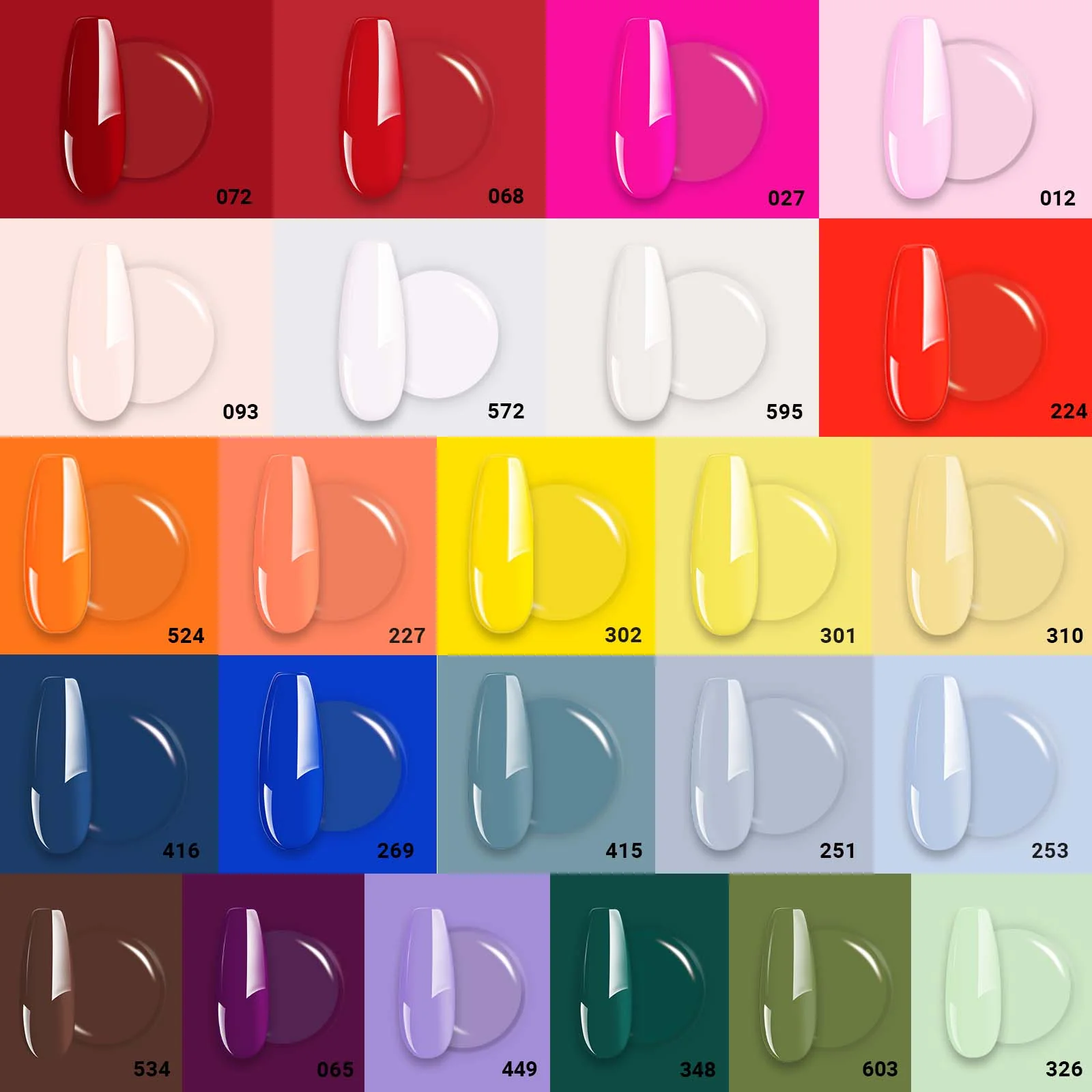 TPO-Free Faster UV Curing Gel Nail Polish 0.5 fl oz/15ml - 24 Colors - Image 2