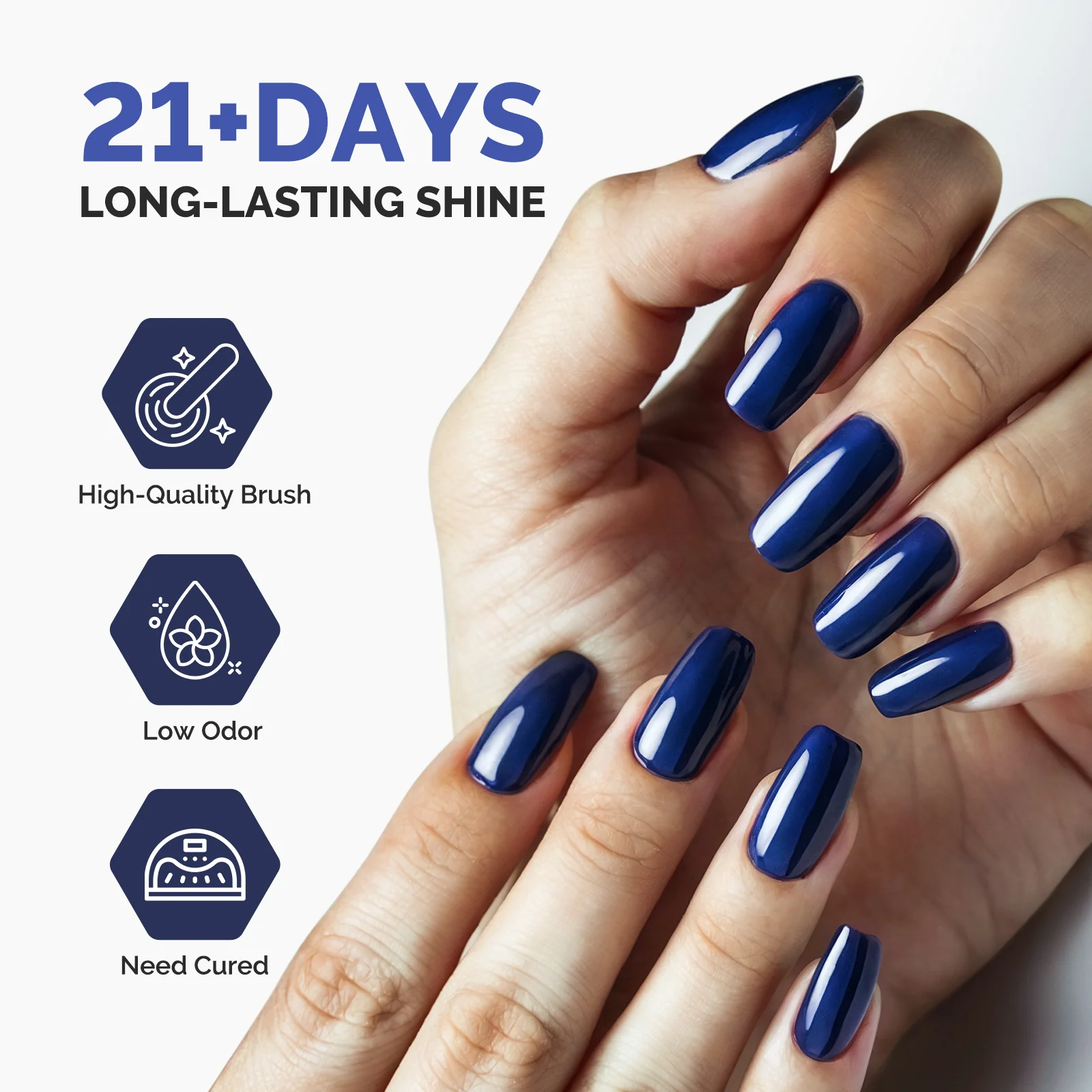 Fleurwee 15ml Top & Base Coat - HEMA-Free & HPMA-Free & TPO-Free Nail Gel Polish - Image 5
