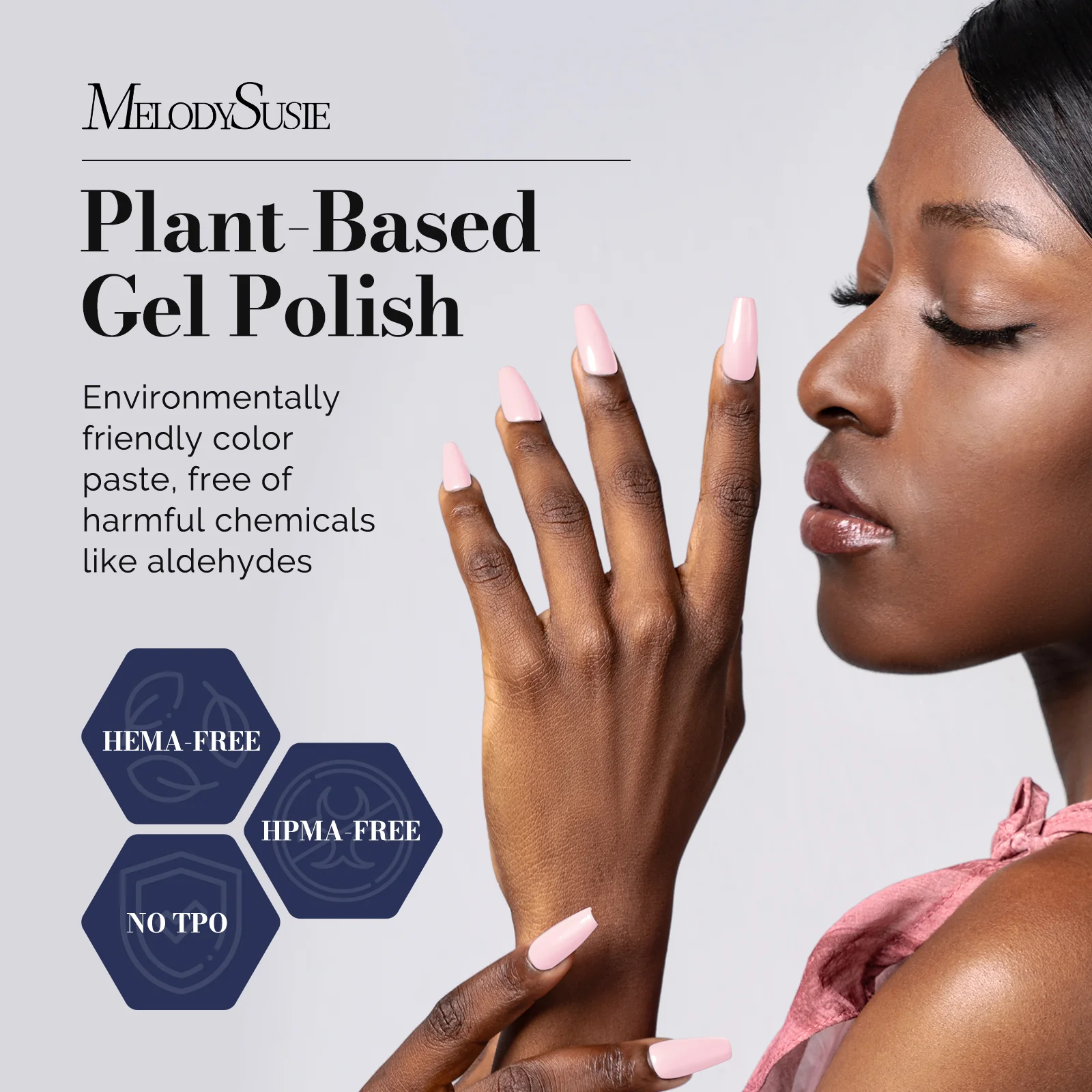 Fleurwee HEMA-Free & HPMA-Free & TPO-Free Gel Nail Polish Plant-based 0.5 fl oz/15ml - P53 Bud Pinkish-White - Image 2