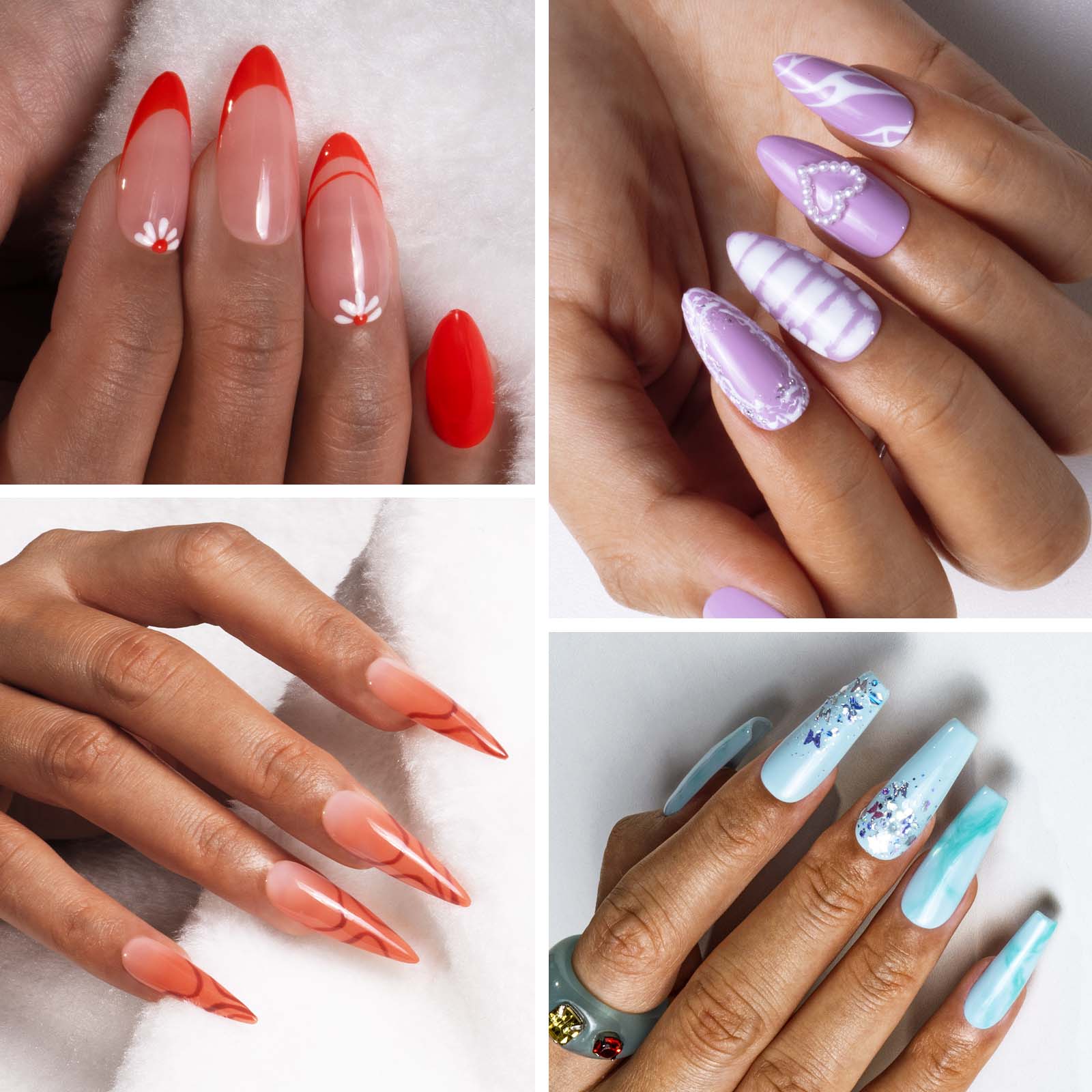 Fleurwee HEMA-Free & HPMA-Free & TPO-Free Plant-based Gel Nail Polish 8+1 Set - Sporty Chic - Image 5