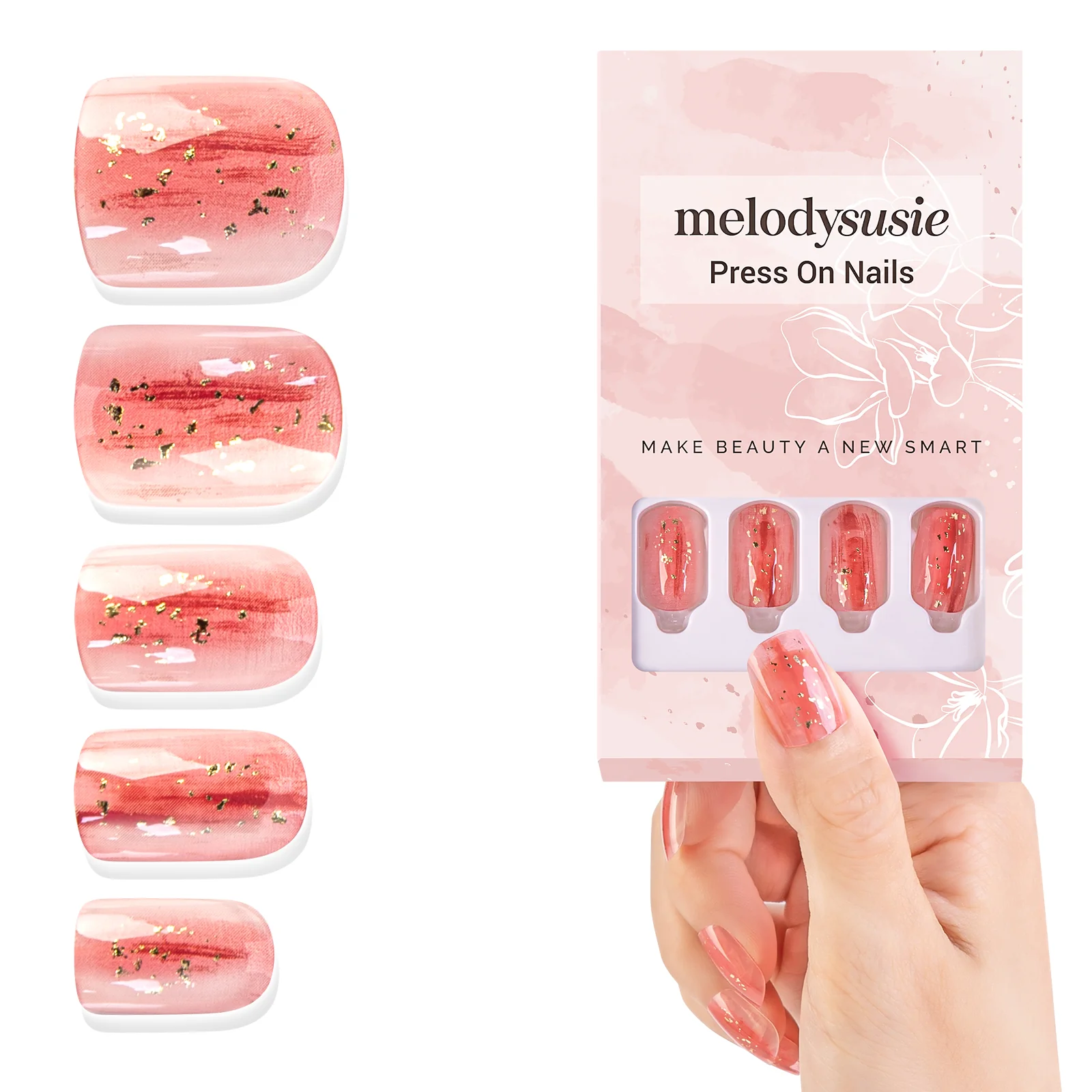Flush Acrylic Press On Nails Kits