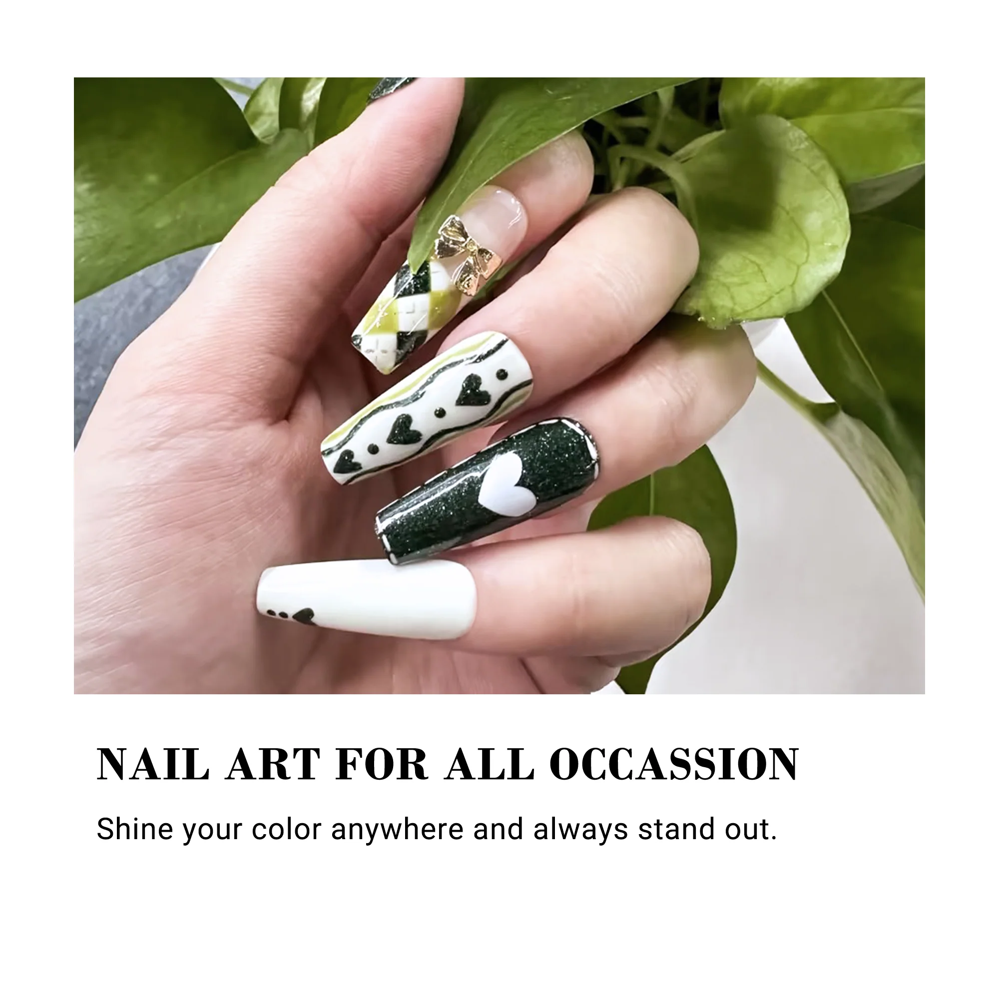 Z215 Forest Green - TPO-Free Thick Gel Nail Polish(15ml) - Image 3