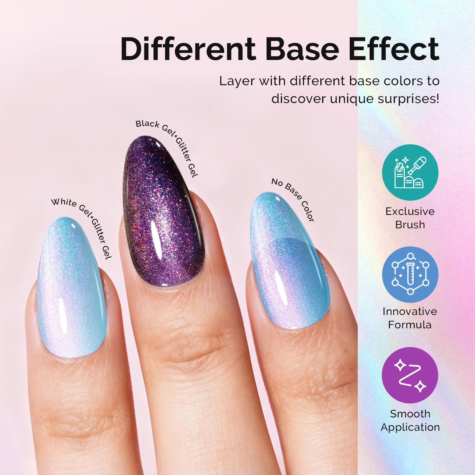 G2103 Blue Aurora Shimmer - TPO-Free Thick Gel Nail Polish(15ml) - Image 5