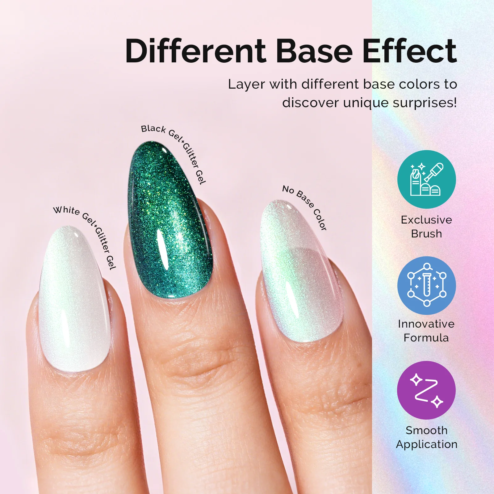 G2302 Jelly White Aurora Shimmer - TPO-Free Thick Gel Nail Polish(15ml) - Image 5