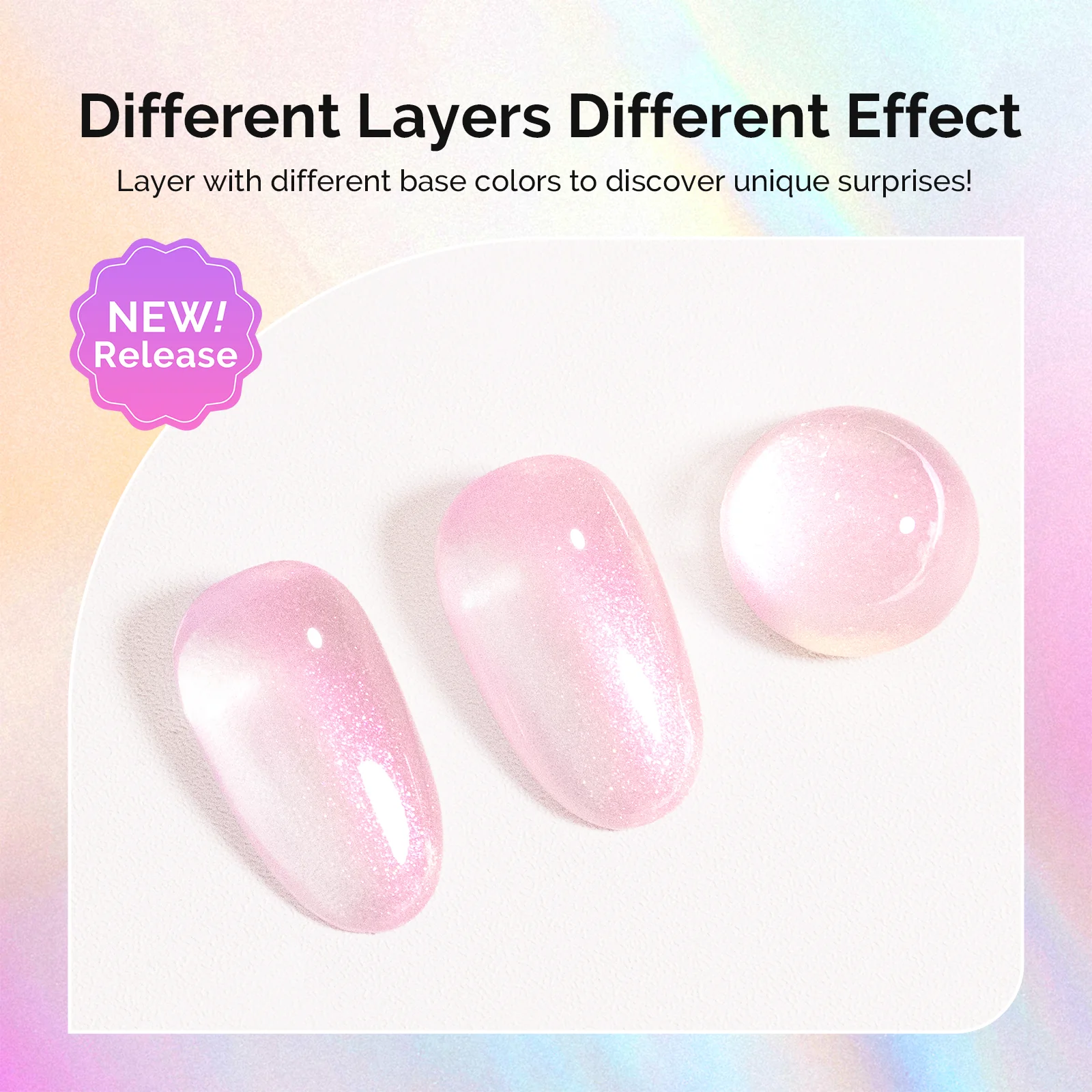 G2607 Shimmer Pearl Pink - TPO-Free Thick Gel Nail Polish(15ml) - Image 4