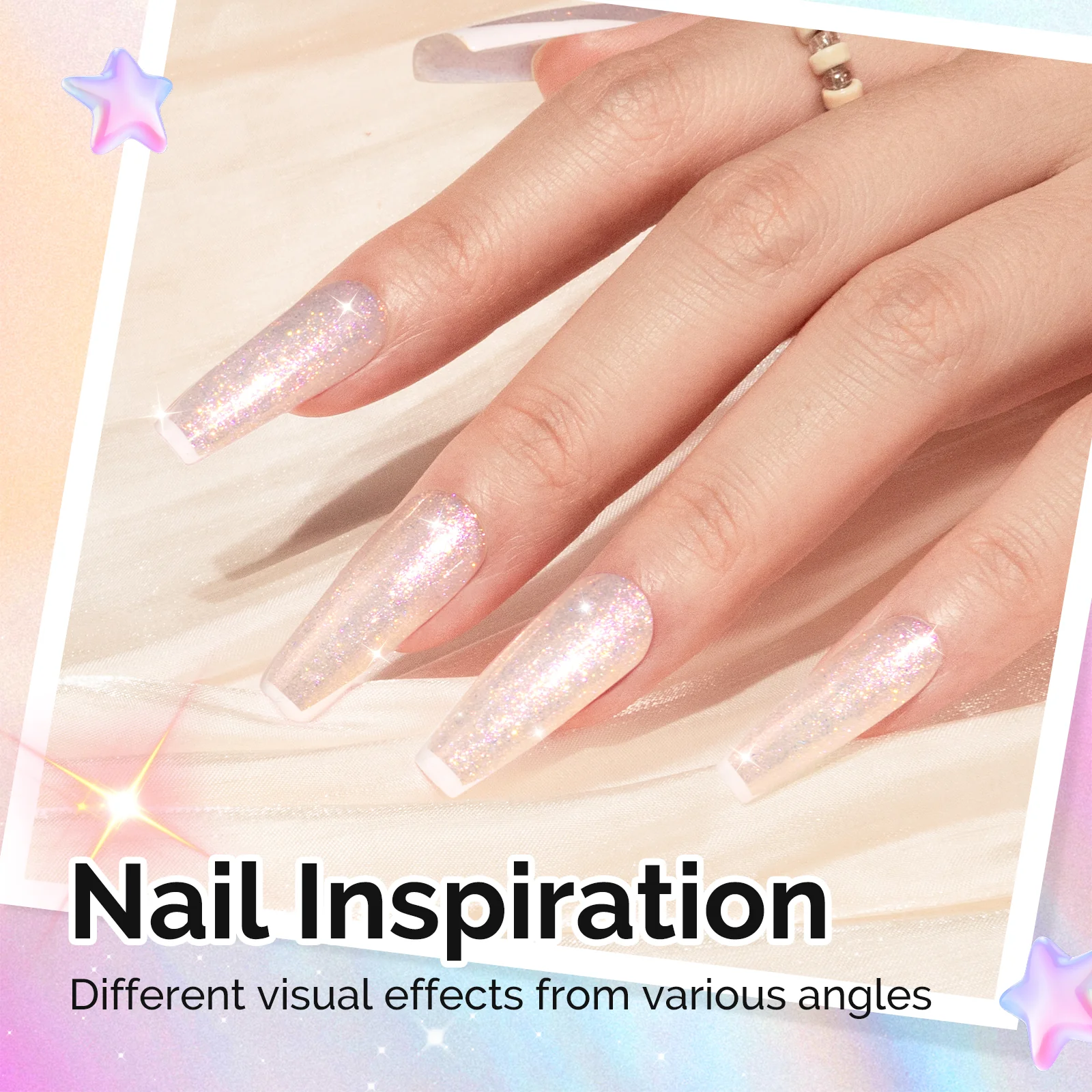 G2608 Shimmer Aurora Yellow Pink - TPO-Free Thick Gel Nail Polish(15ml) - Image 3