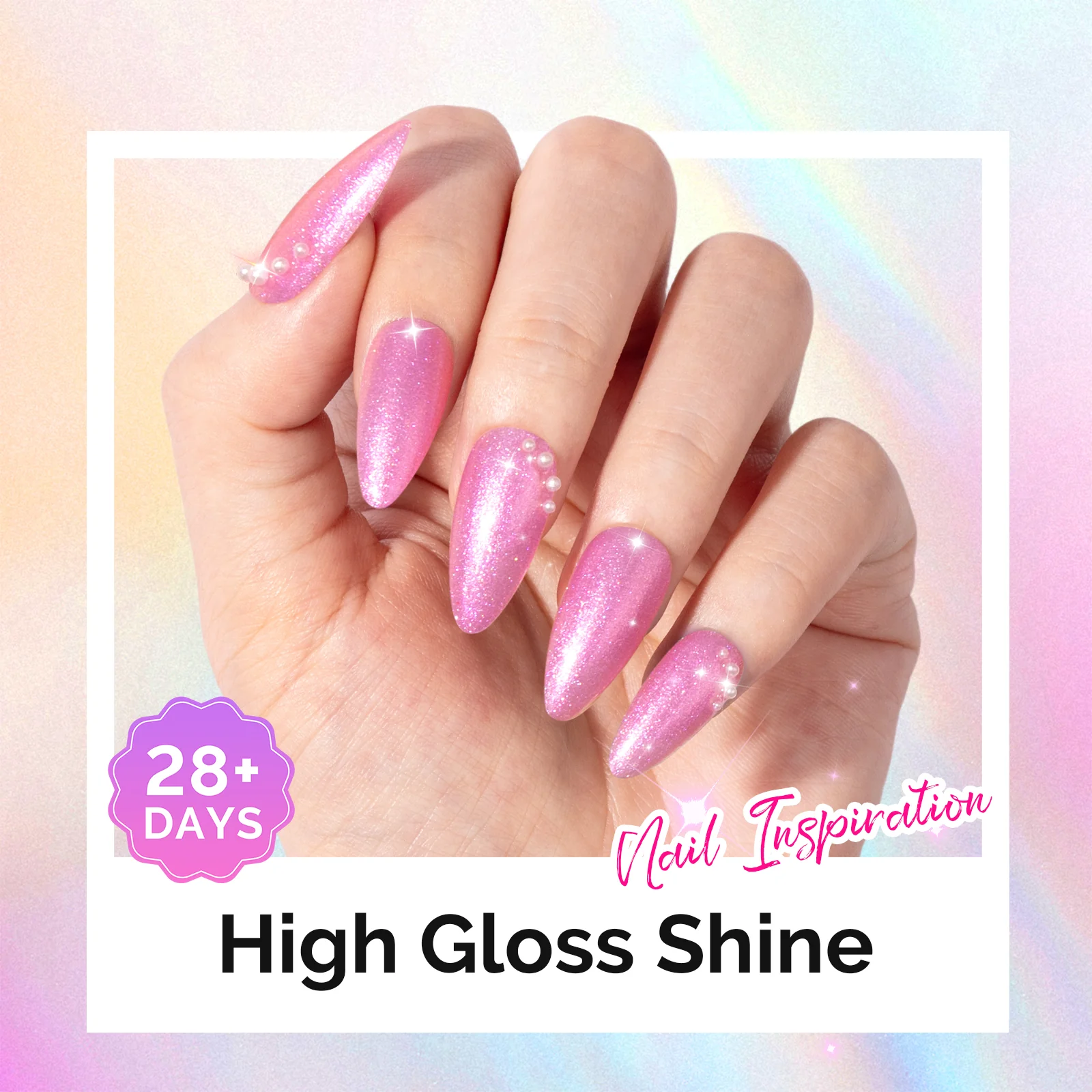 G2610 Jelly Pink Aurora Shimmer - TPO-Free Thick Gel Nail Polish(15ml) - Image 6