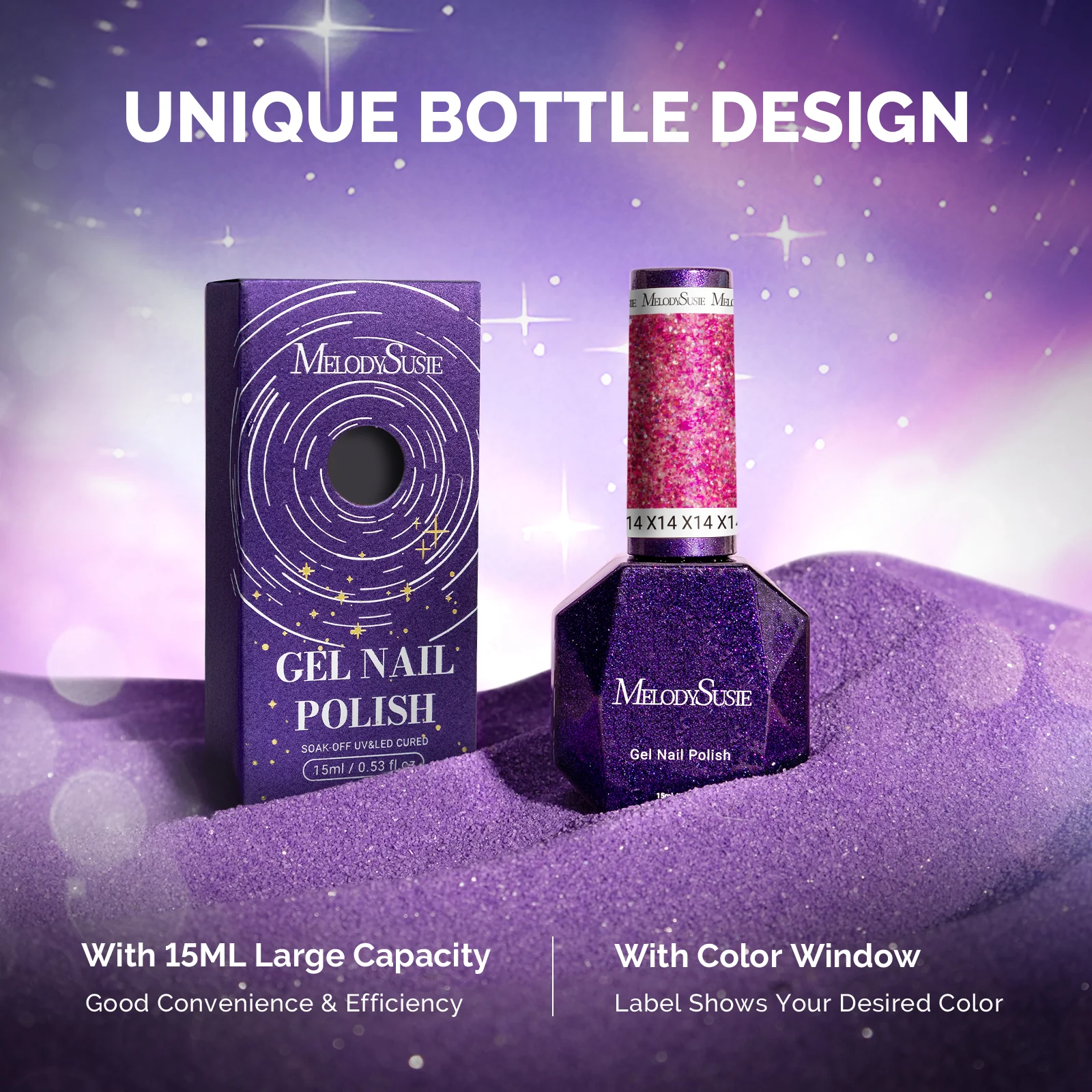 Galaliver Glitter Gel Nail Polish Set - 12 Colors - Image 7