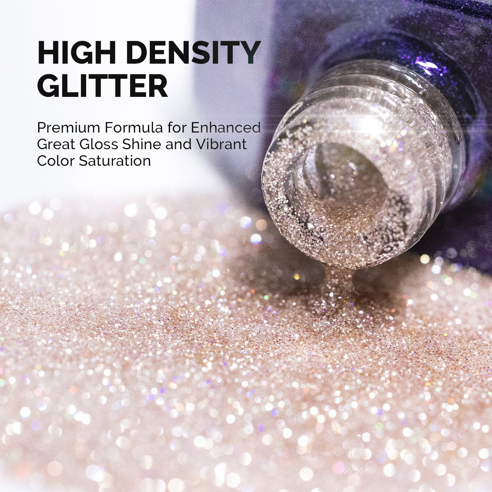 Galaliver Glitter Gel Nail Polish 15ml - X03 Nude Pink - Image 2