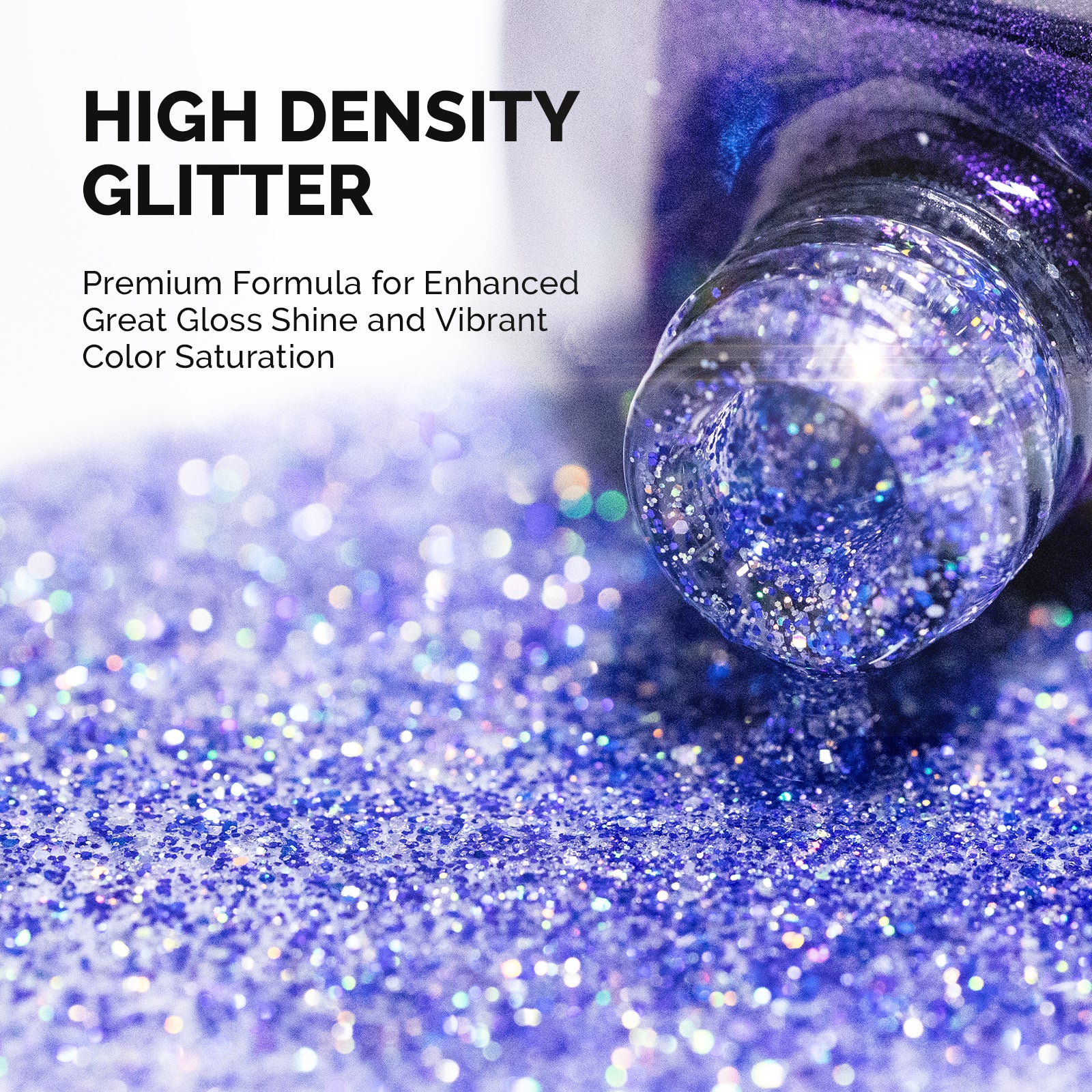 Galaliver Glitter Gel Nail Polish 15ml - X11 Starry Blue - Image 2