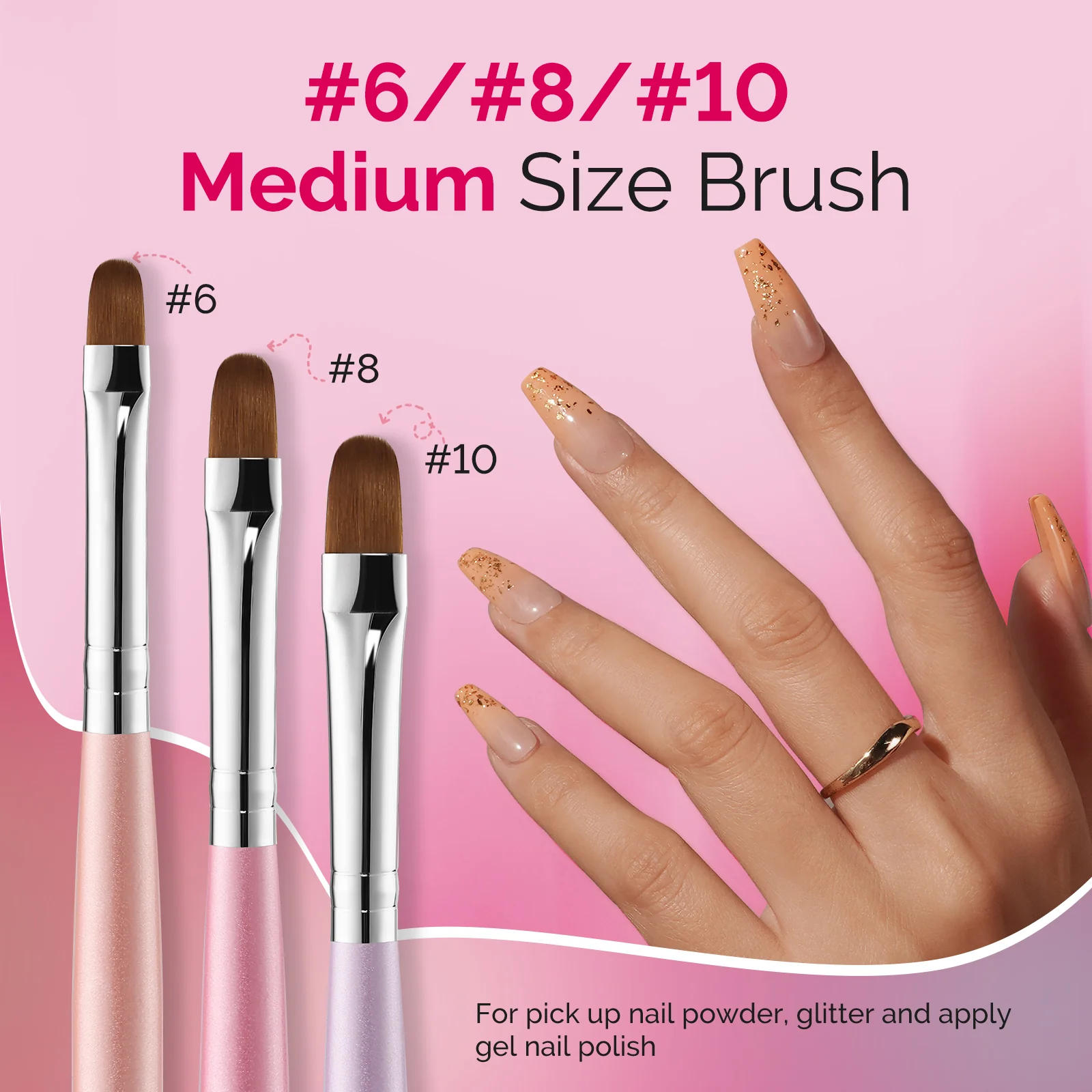 Gel Nail Art Brush 7Pcs - Image 5