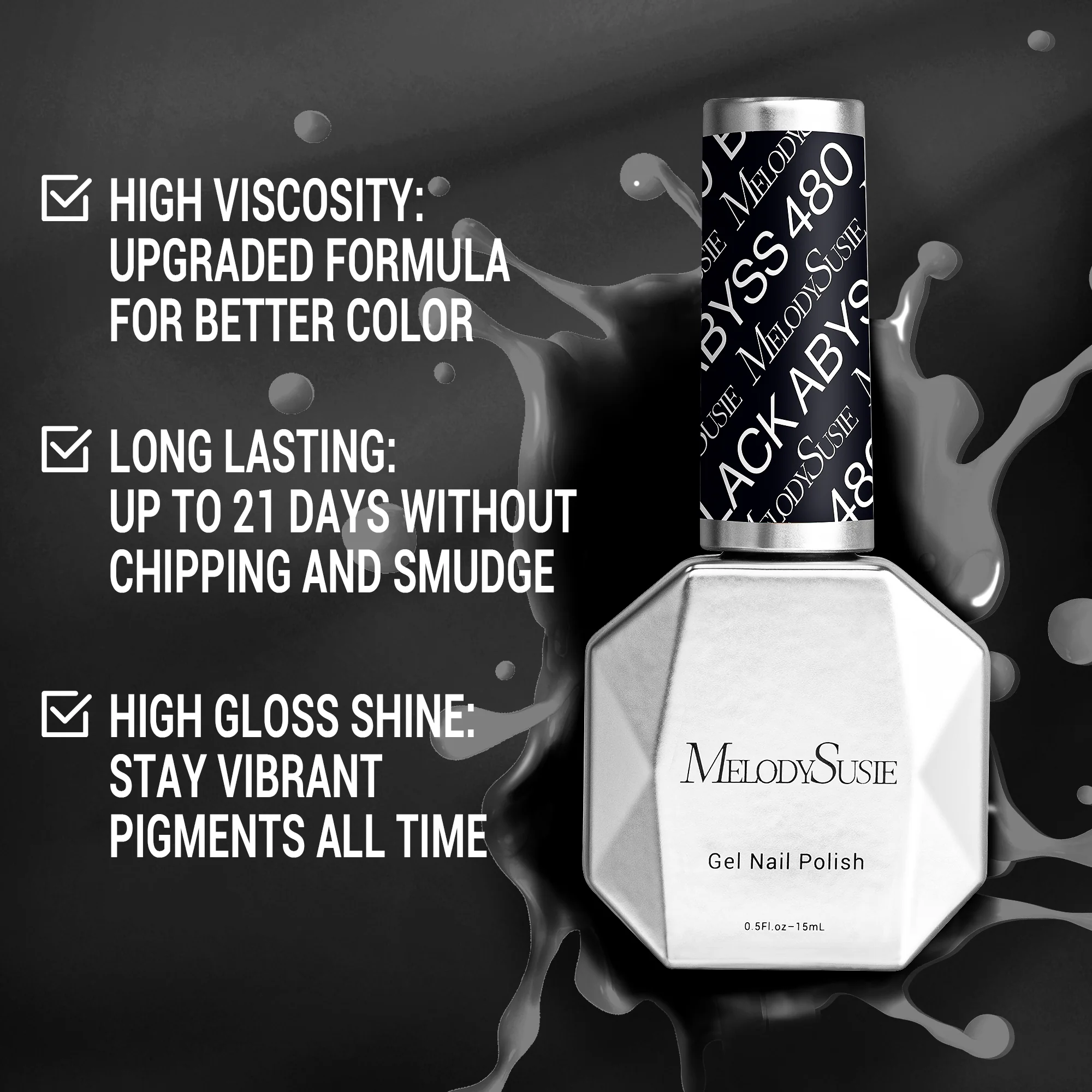 480 Black Abyss - TPO-Free Thick Gel Nail Polish(15ml) - Image 3