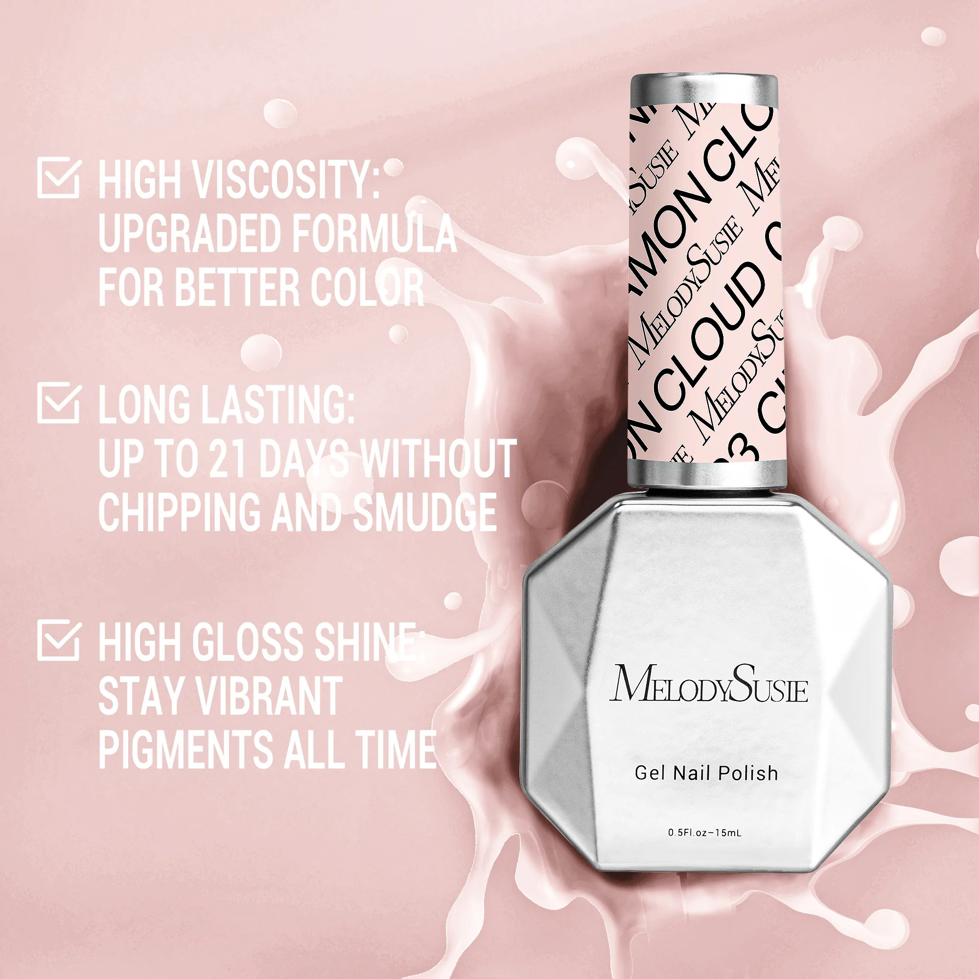 093 Cinnamon Cloud - TPO-Free Thick Gel Nail Polish(15ml) - Image 3