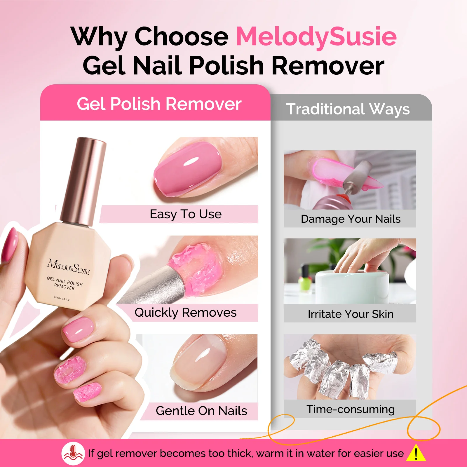 Gel Polish Remover Kit with Cuticle Oil & Liquid Latex Tape & Wipes & Peel Off Manicure Tools - Image 3