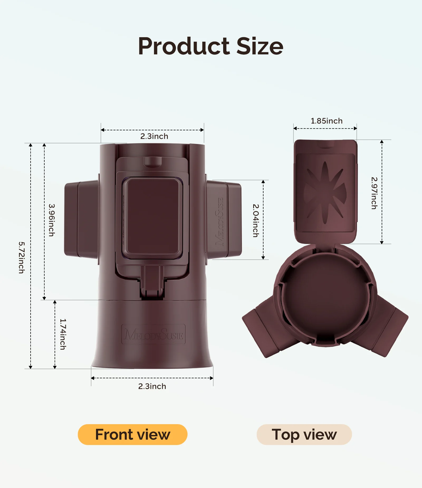 GelCarousel Rotatable Nail Art DIY Station - Brown - Image 5