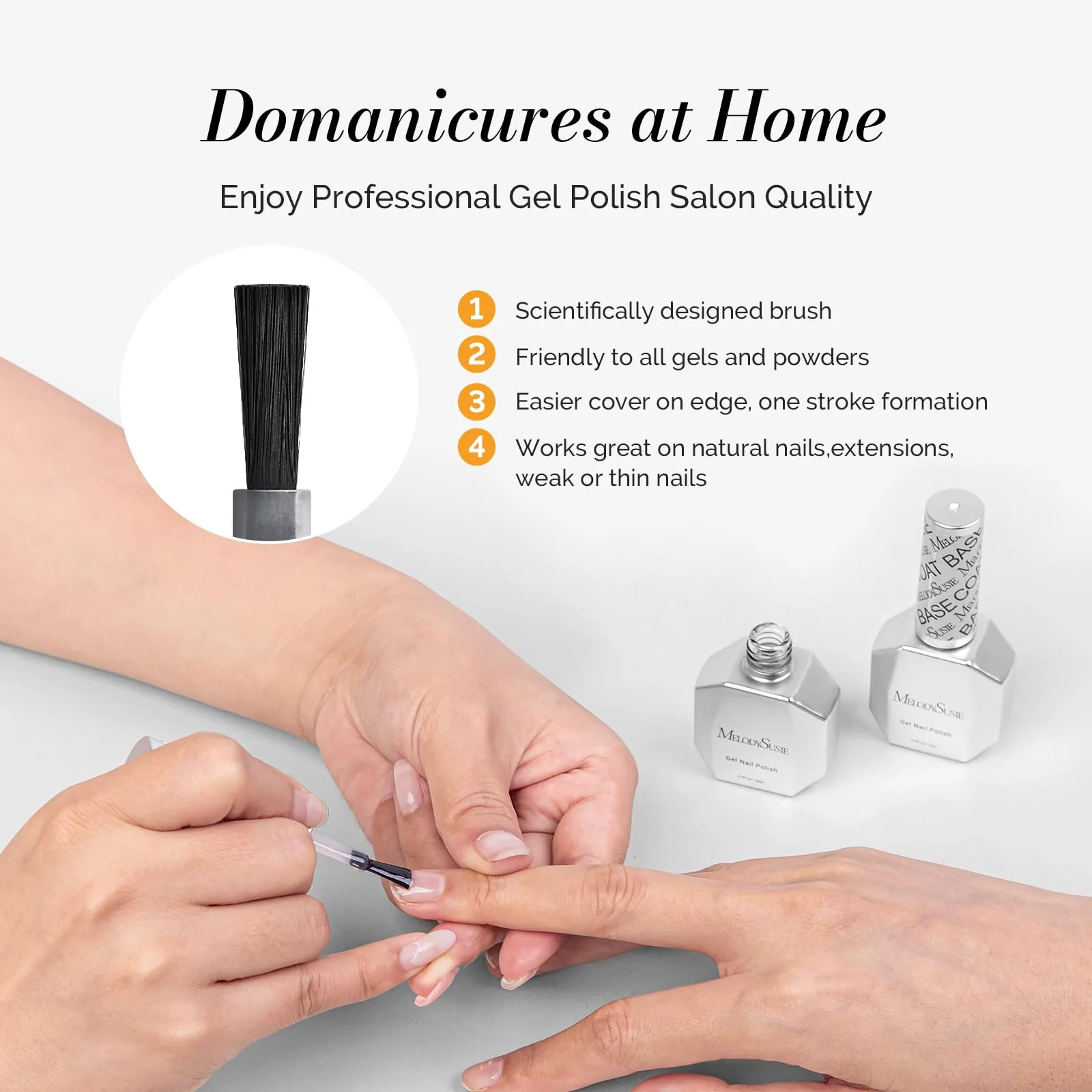 Glossy Top Coat & Base Coat Nail Gel Polish 2Pcs 15ml - Image 6