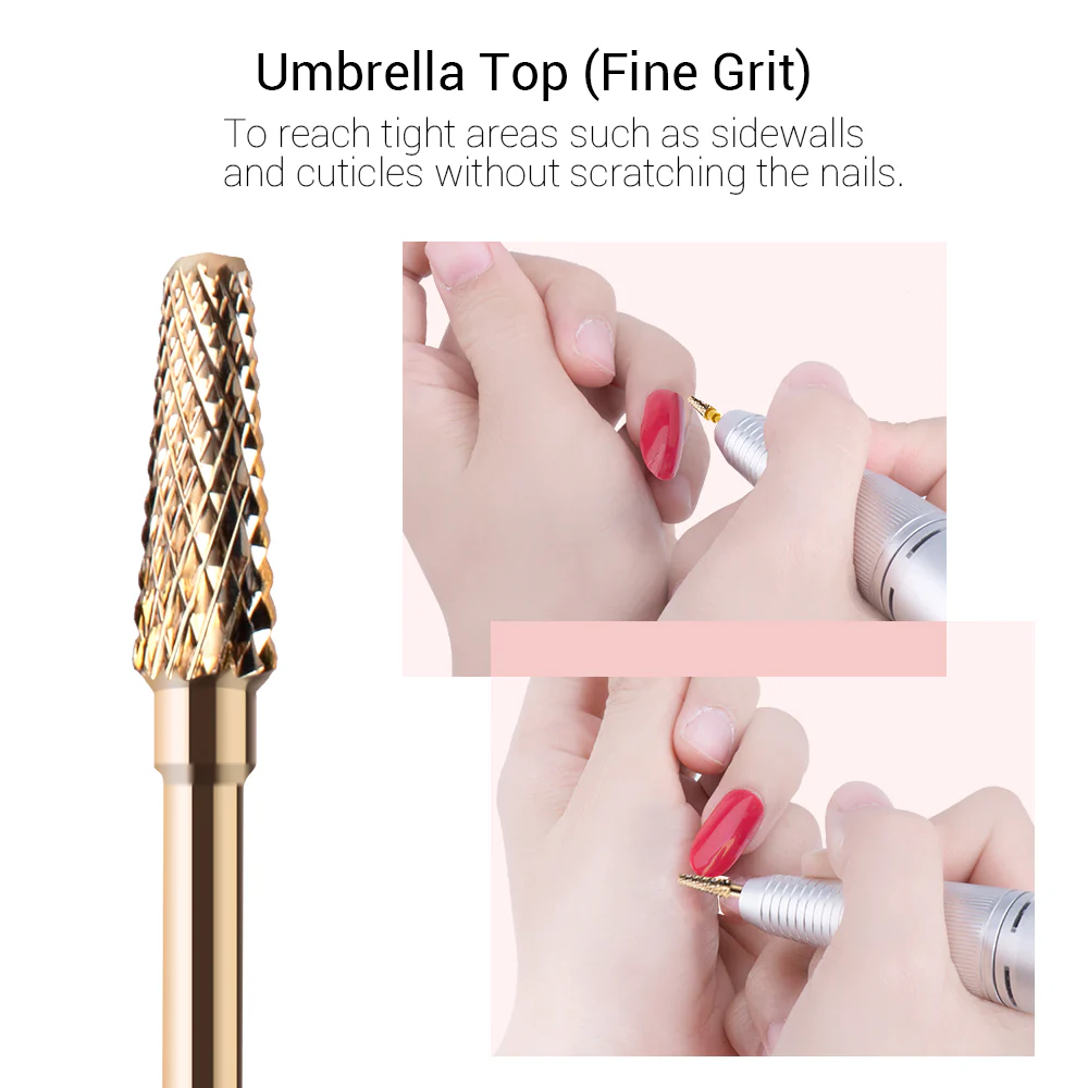 Gold Carbide Nail Drill Bits Set (7Pcs) - Image 4