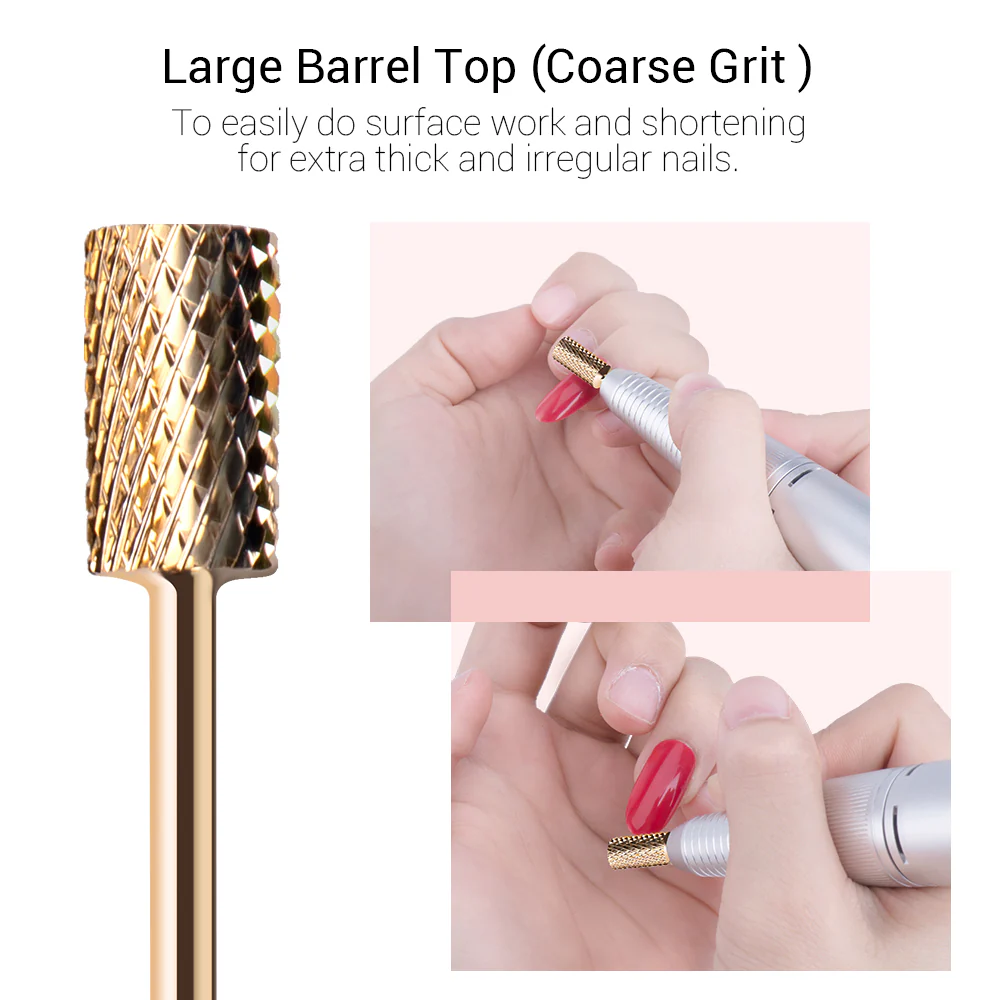Gold Carbide Nail Drill Bits Set (7Pcs) - Image 7