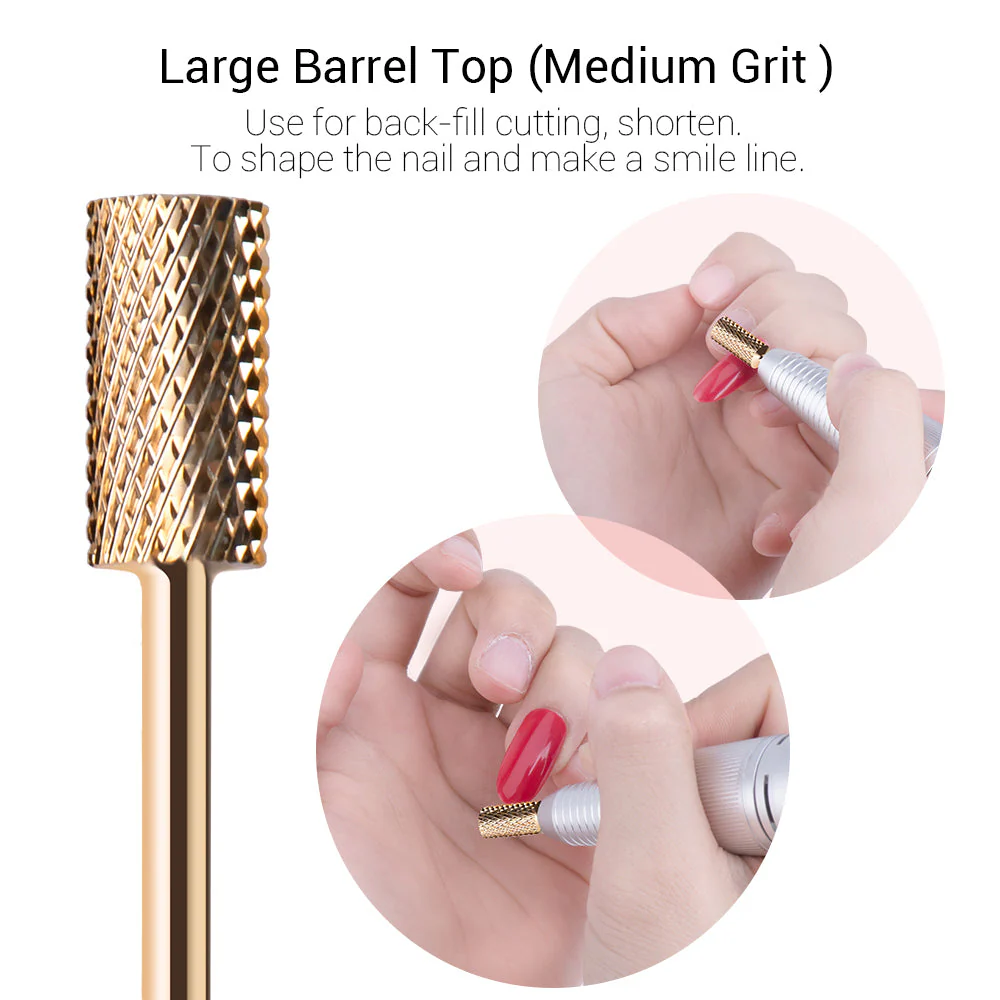 Gold Carbide Nail Drill Bits Set (7Pcs) - Image 6