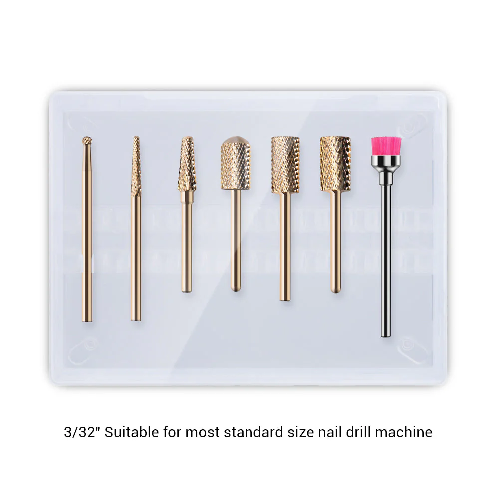 Gold Carbide Nail Drill Bits Set (7Pcs) - Image 9