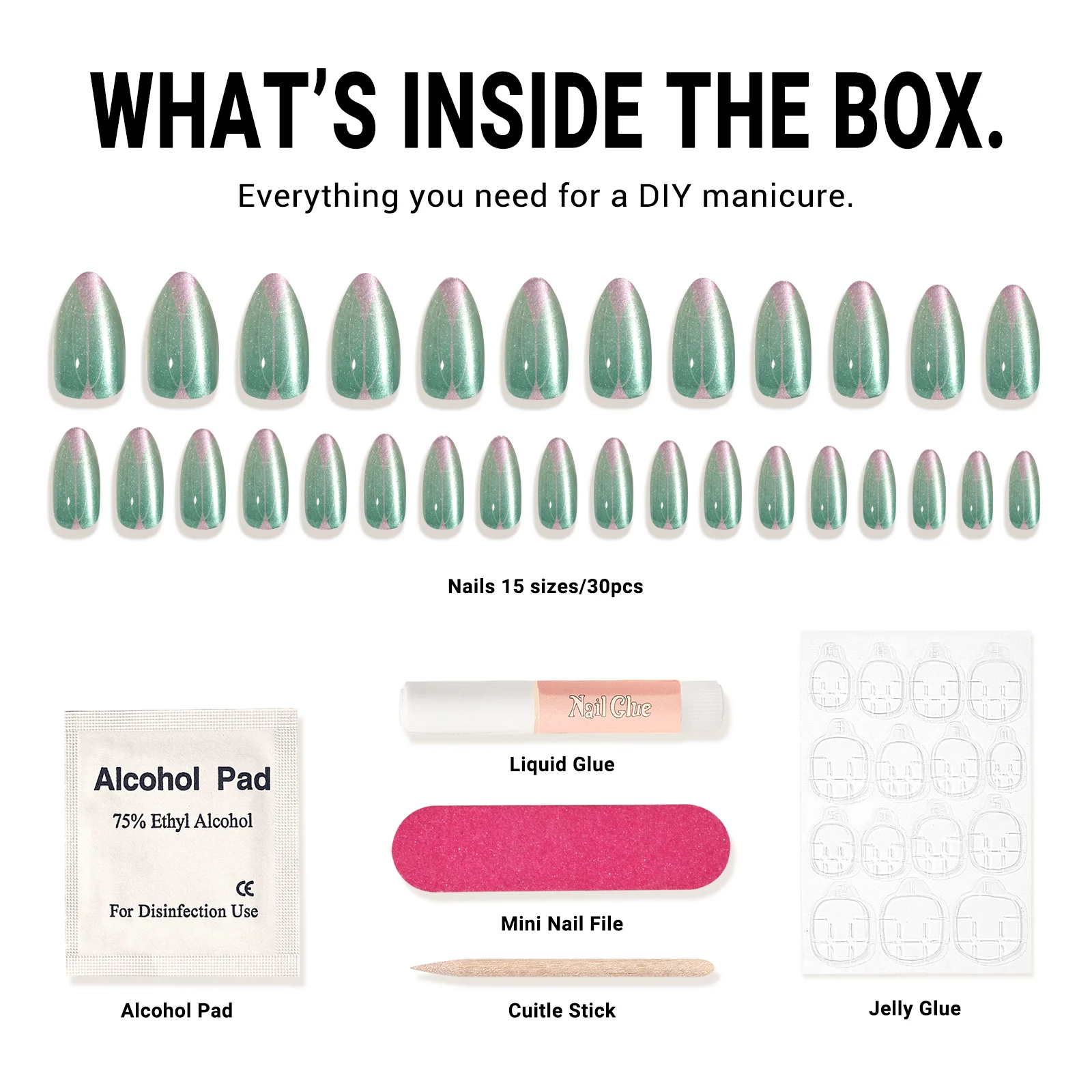 Green Impression Press On Nails Kit - US ONLY - Image 5