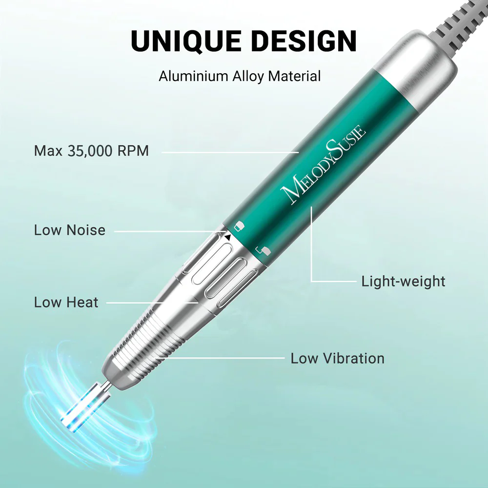 Handpiece for Sparkle Plus(MM400C) Rechargeable Nail Drill-Green - Image 2