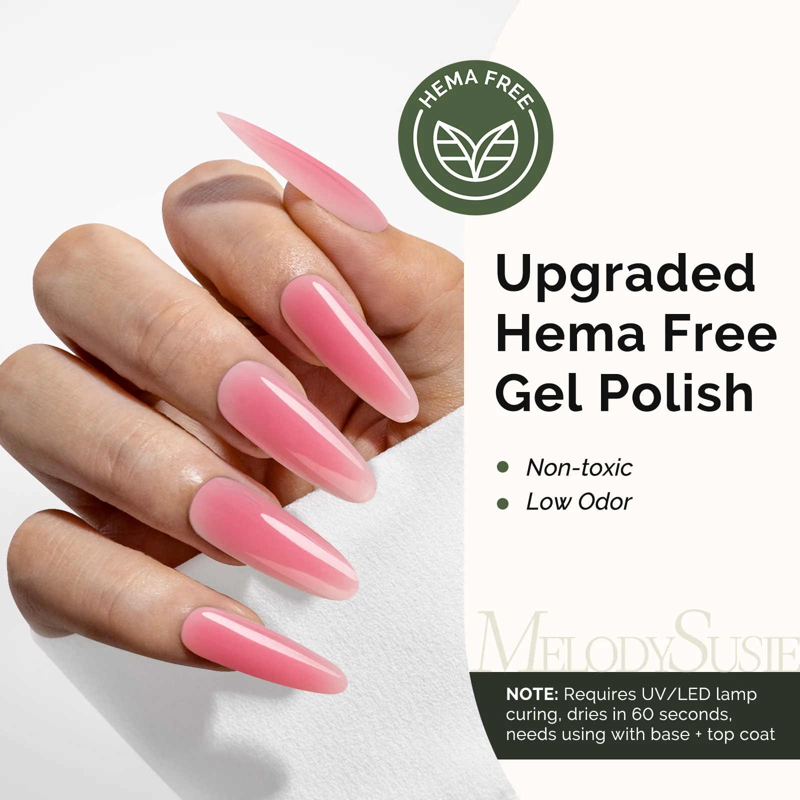 HEMA-Free Gel Nail Polish 0.5 fl oz/15ml - K0566 Thick Rose Pink - Image 2