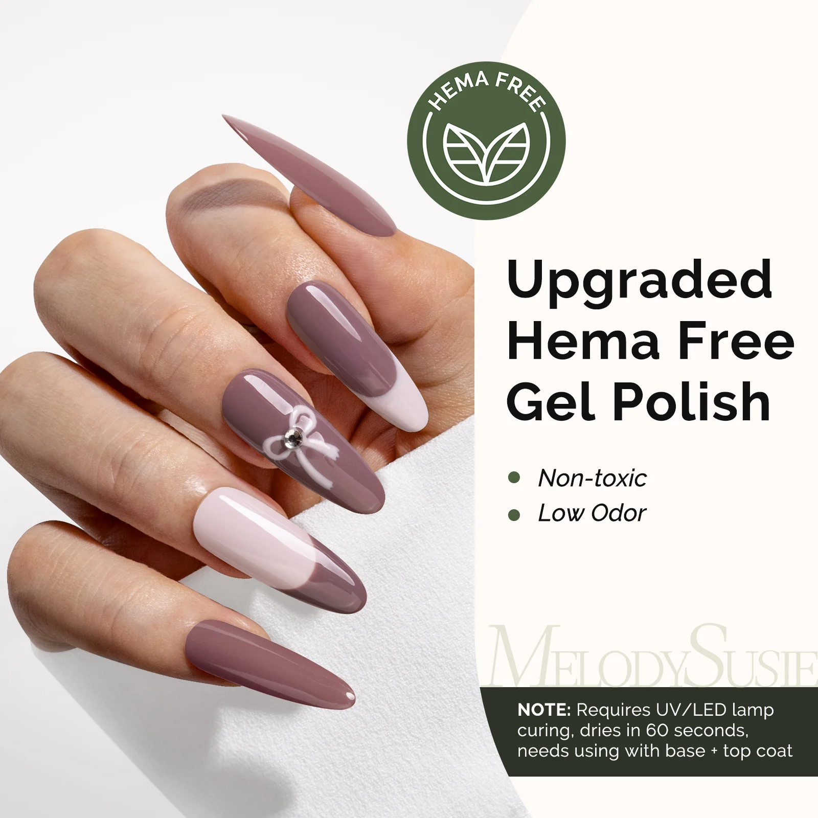 HEMA-Free Gel Nail Polish 0.5 fl oz/15ml - K0579 Thick Deep Rosy Nude - Image 2