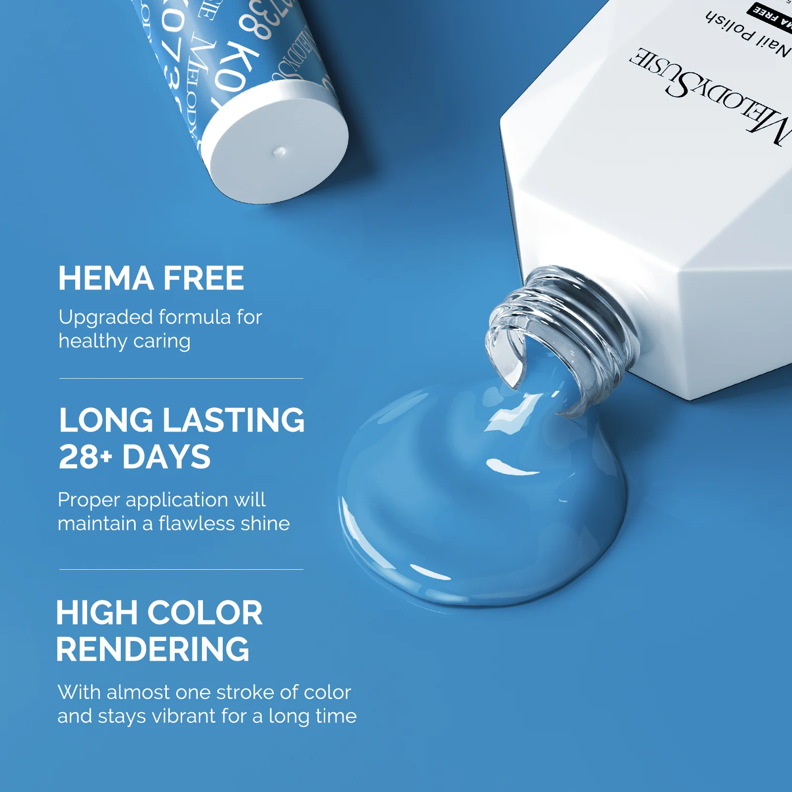HEMA-Free Gel Nail Polish 0.5 fl oz/15ml - K0738 Thick Steel Blue - Image 3