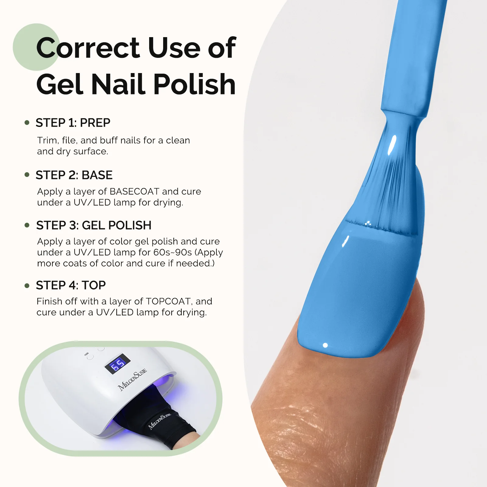 HEMA-Free Gel Nail Polish 0.5 fl oz/15ml - K0738 Thick Steel Blue - Image 5