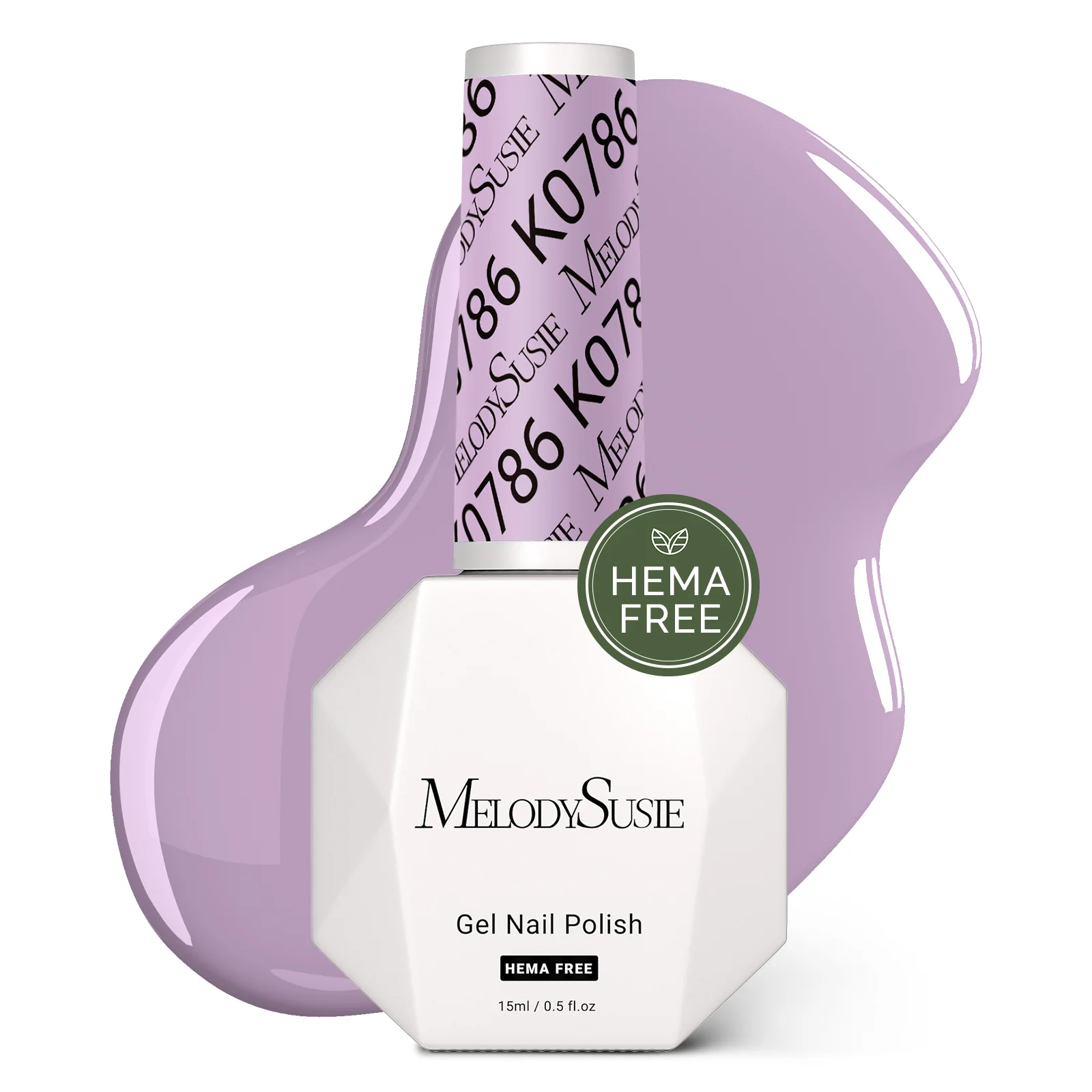 HEMA-Free Gel Nail Polish 0.5 fl oz/15ml - K0786 Thick Lavender Purple