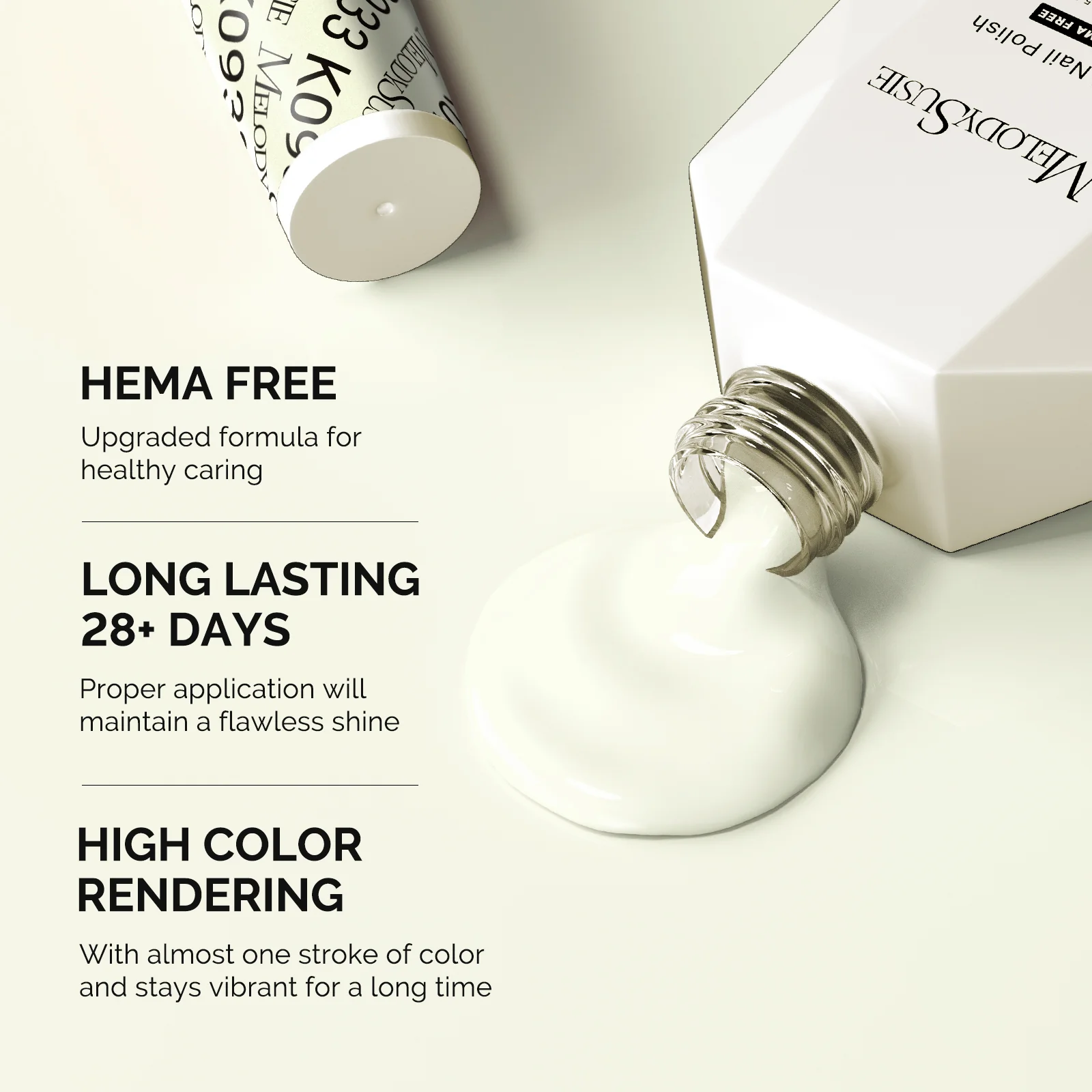 HEMA-Free Gel Nail Polish 0.5 fl oz/15ml - K0933 Thick Beige - Image 3